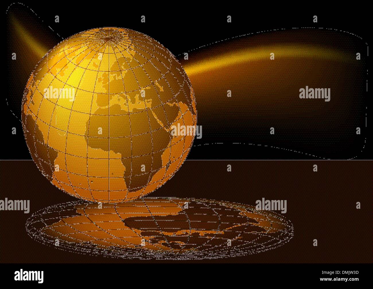 Glowing Planet Earth Stock Vector Image Art Alamy
