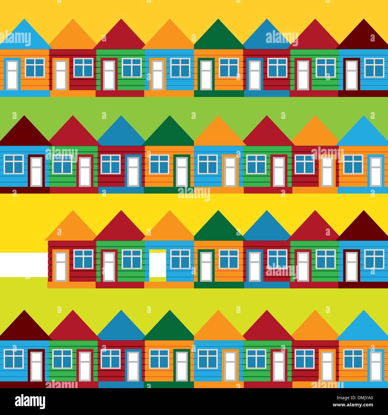 Seamless background houses Stock Vector Image & Art - Alamy