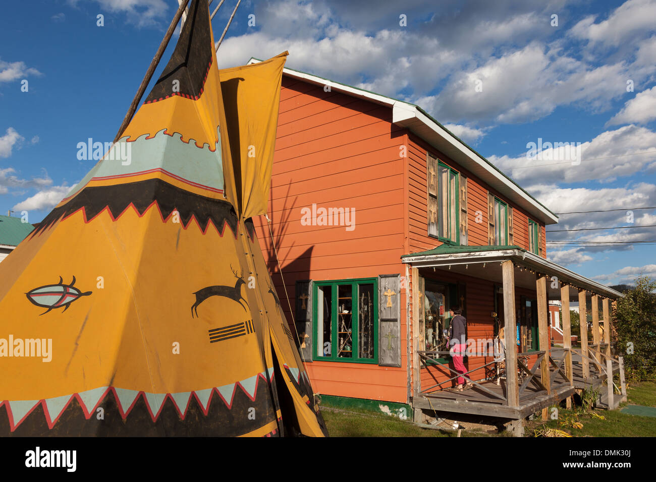 AMERINDIAN STORE, TADOUSSAC, SAGUENAY, LAKE ST JEAN, INDIAN SUMMER