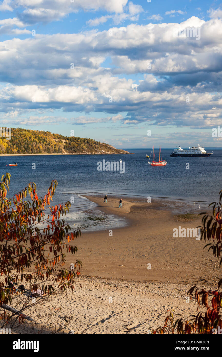 BEACH OF TADOUSSAC, SAGUENAY, LAKE ST JEAN, SAINT LAWRENCE RIVER