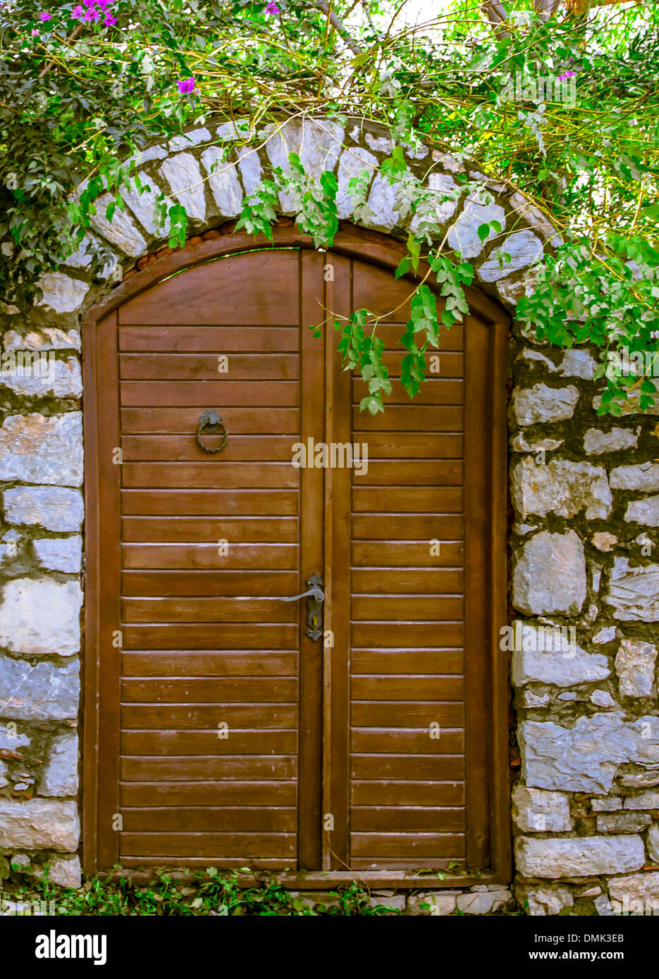 A wooden door Stock Photo