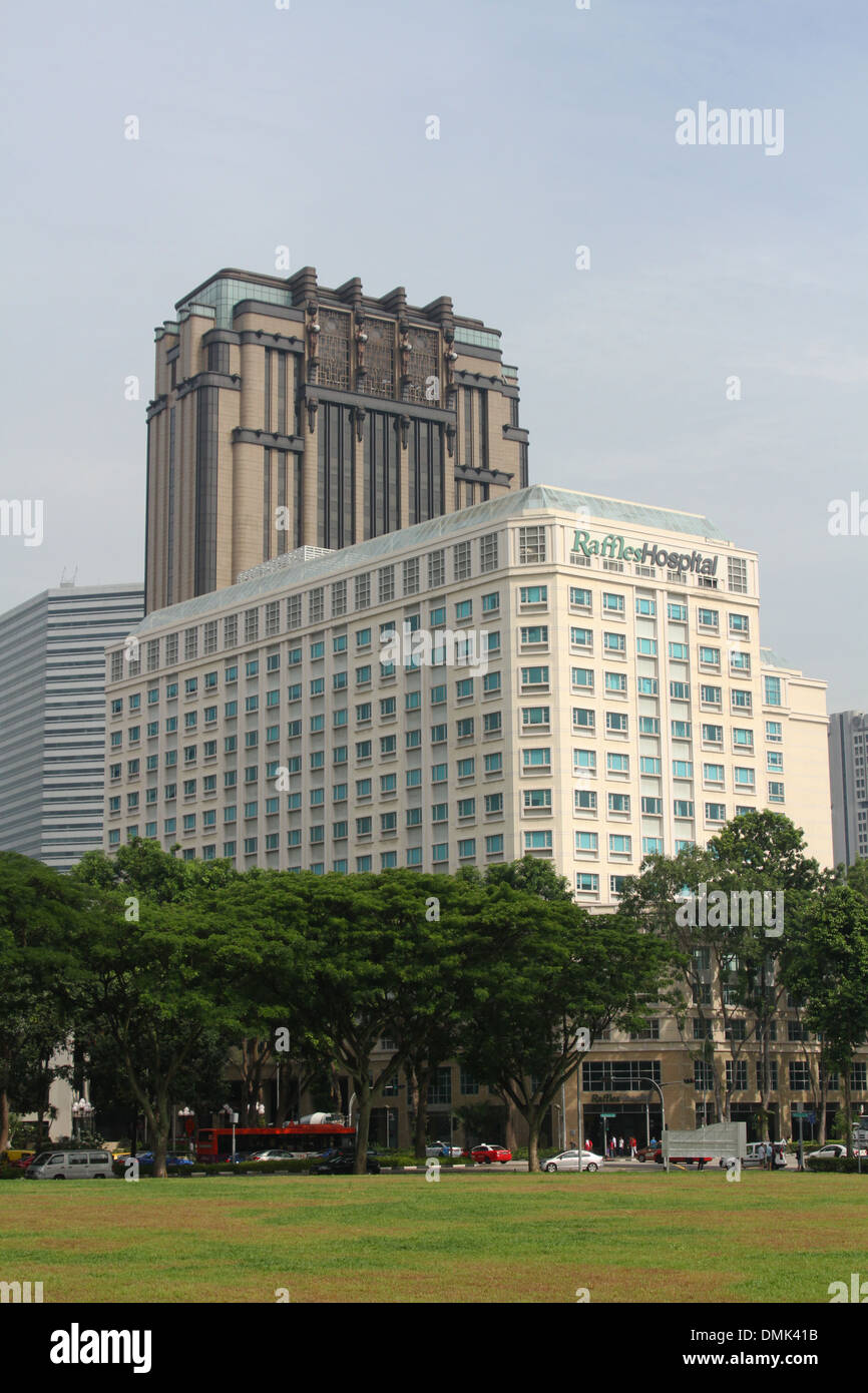 Raffles Hospital. Singapore. Stock Photo