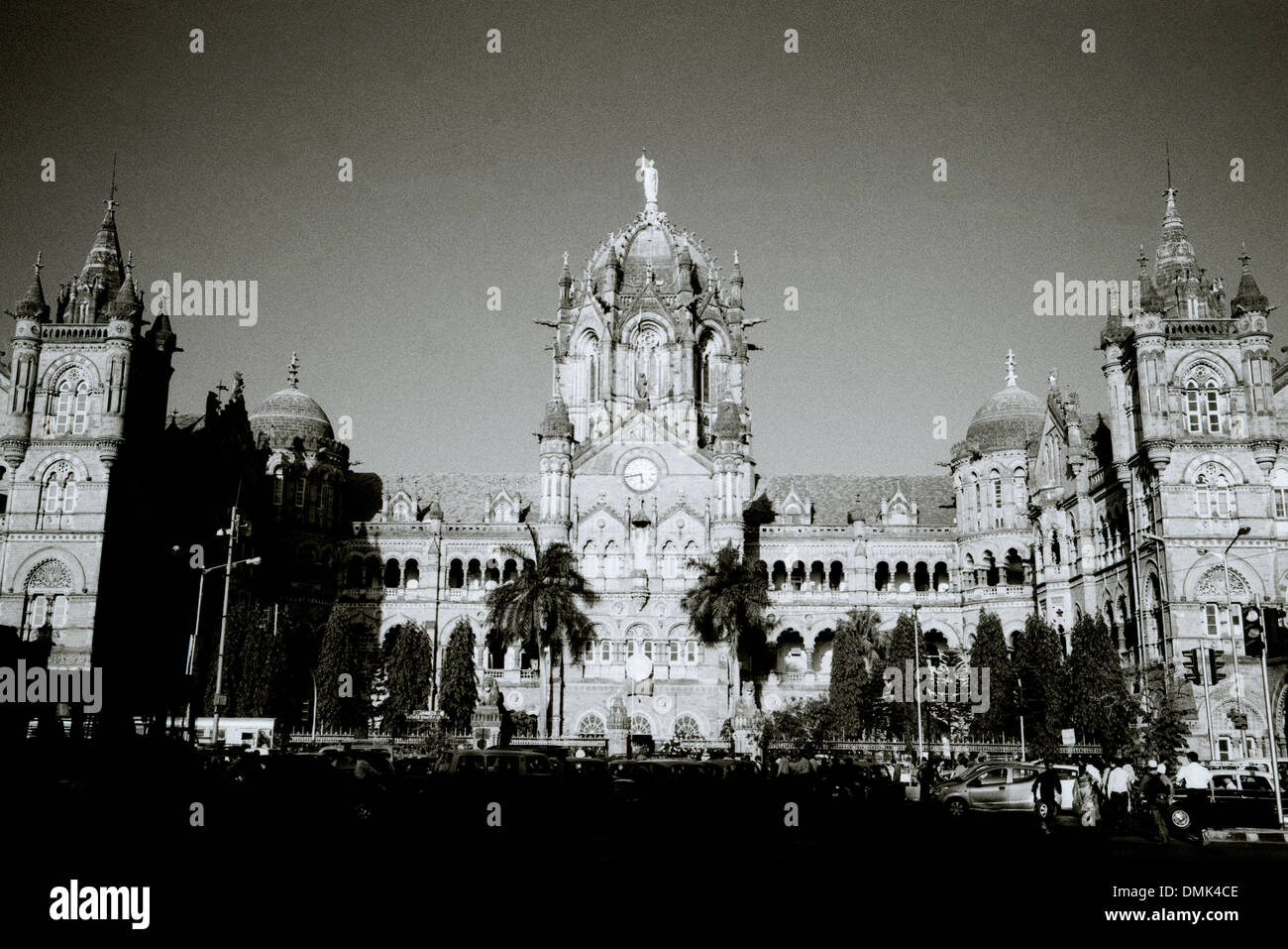 Chhatrapati Shivaji Victoria Terminus in Mumbia Bombay in Maharashtra in India in South Asia. Train Station Railway Rail Architecture Building Travel Stock Photo