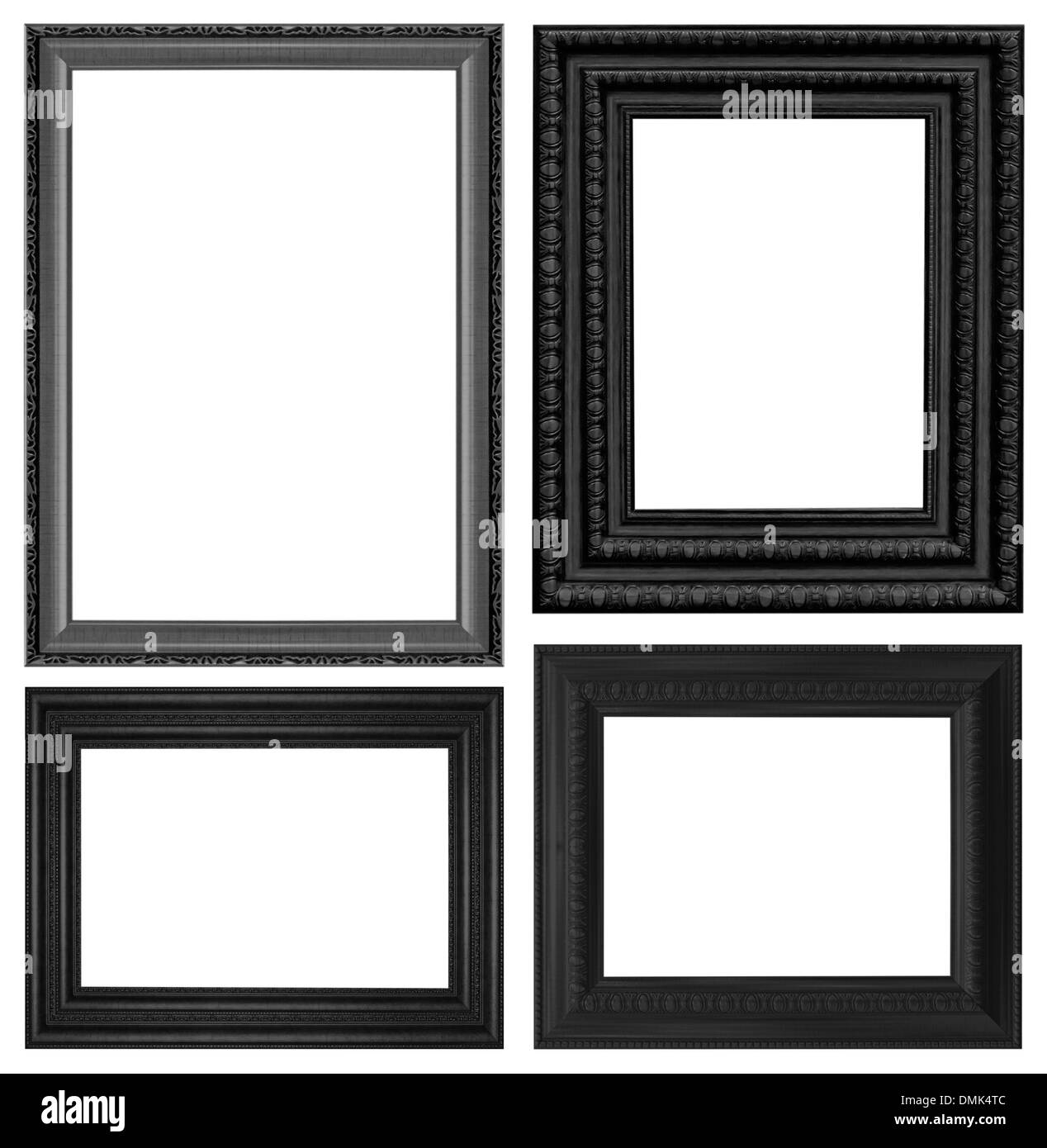 Classic wooden frame isolated on white background Stock Photo Alamy