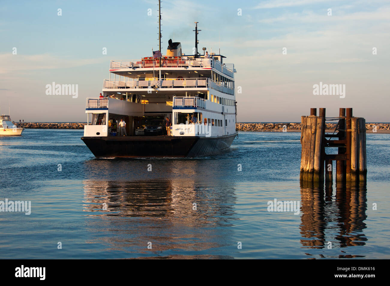 The Point Judith to Block Island ferry docks at the old harbor