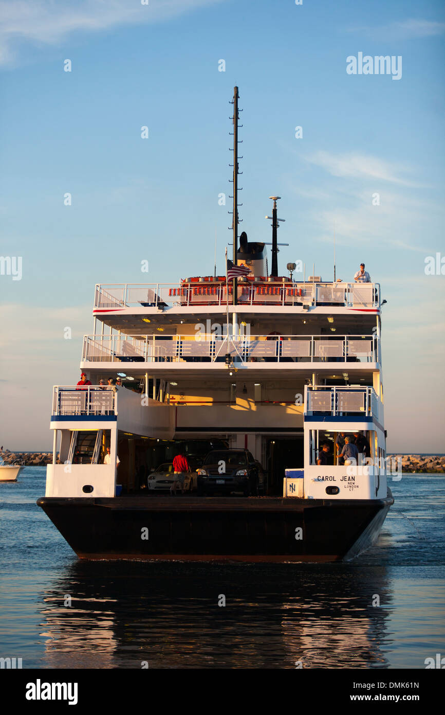 The Point Judith to Block Island ferry docks at the old harbor