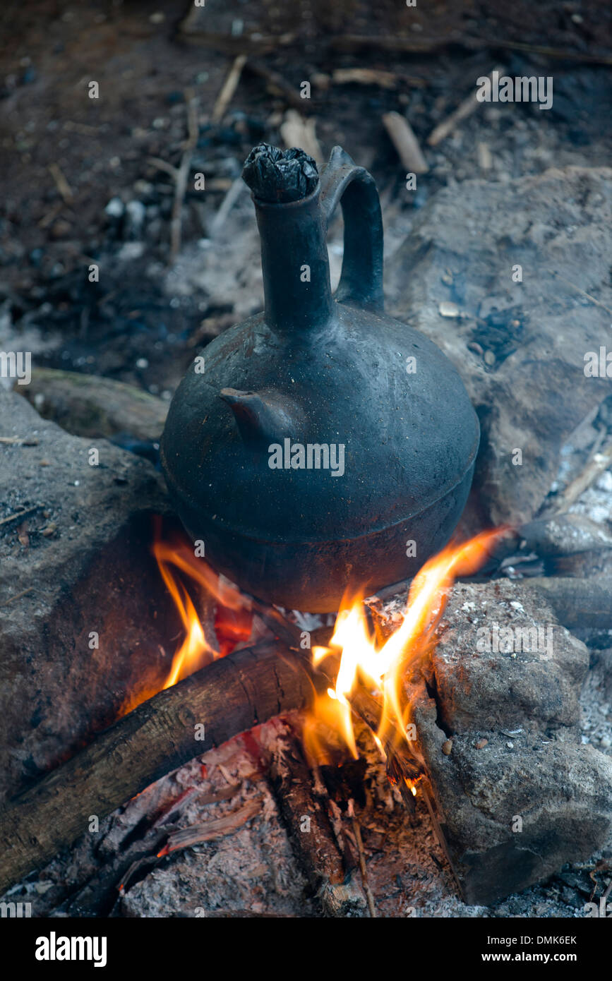 Ethiopia. Coffee brewing in jabena Stock Photo 64346427 Alamy