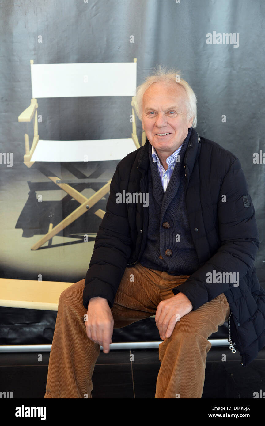 The Slovakian film producer Jan Mojto poses at the filmset 'Alatriste' in Budapest, Hungary, 11 December 2013. The 15 episodes are produced after the bestseller 'The Adventures of Captain Alatriste' and will be aired in the culture channel Arte. Photo: Jens Kalaene Stock Photo
