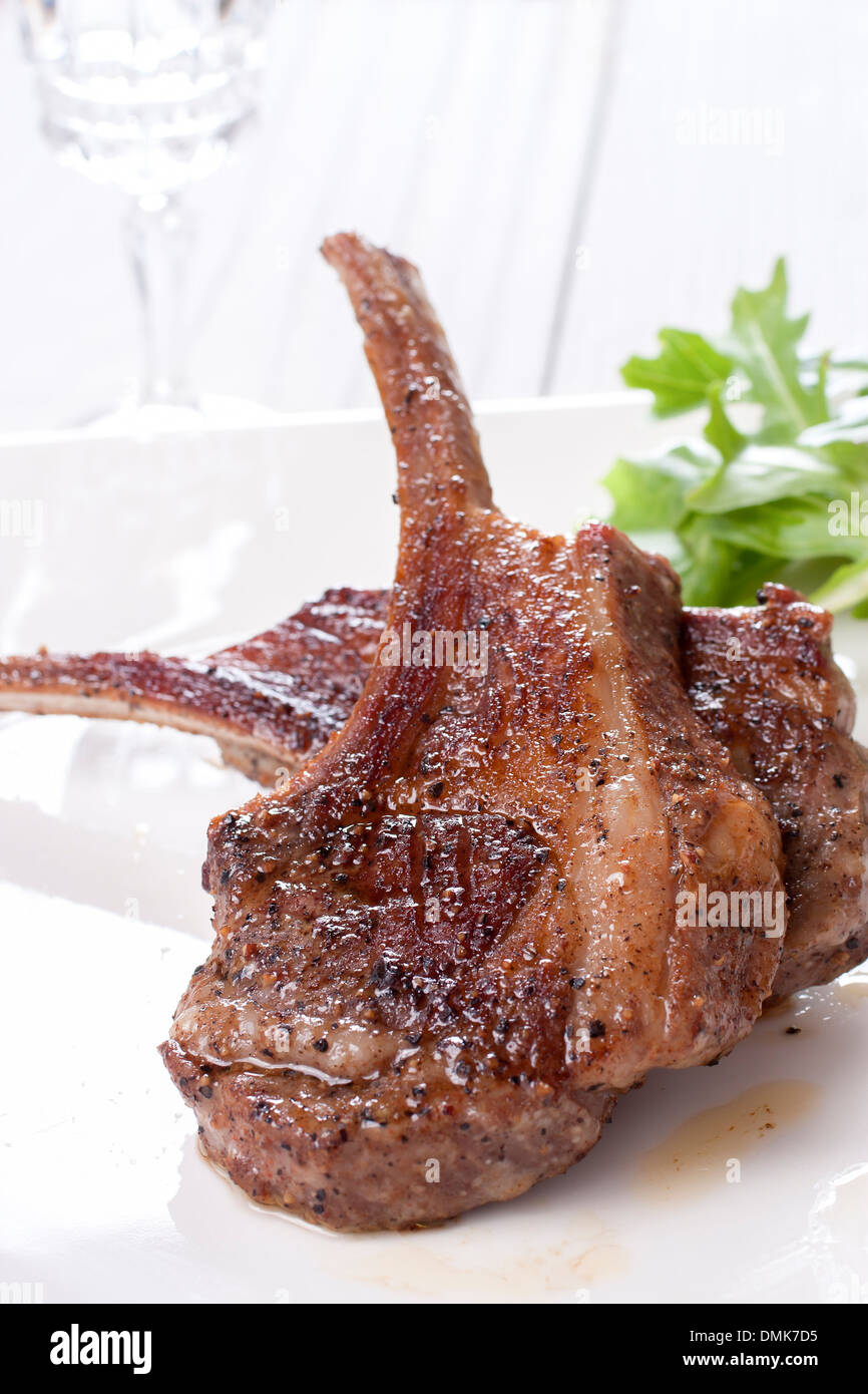 Lamb chop meal hires stock photography and images Alamy