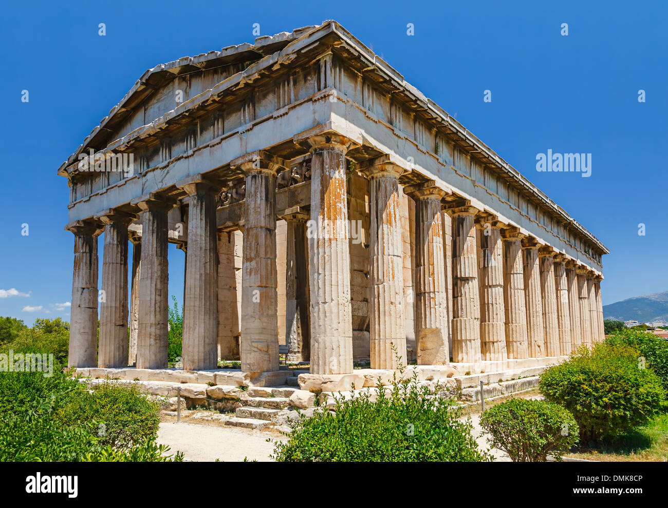 Temple of Hephaestus in Athens Stock Photo