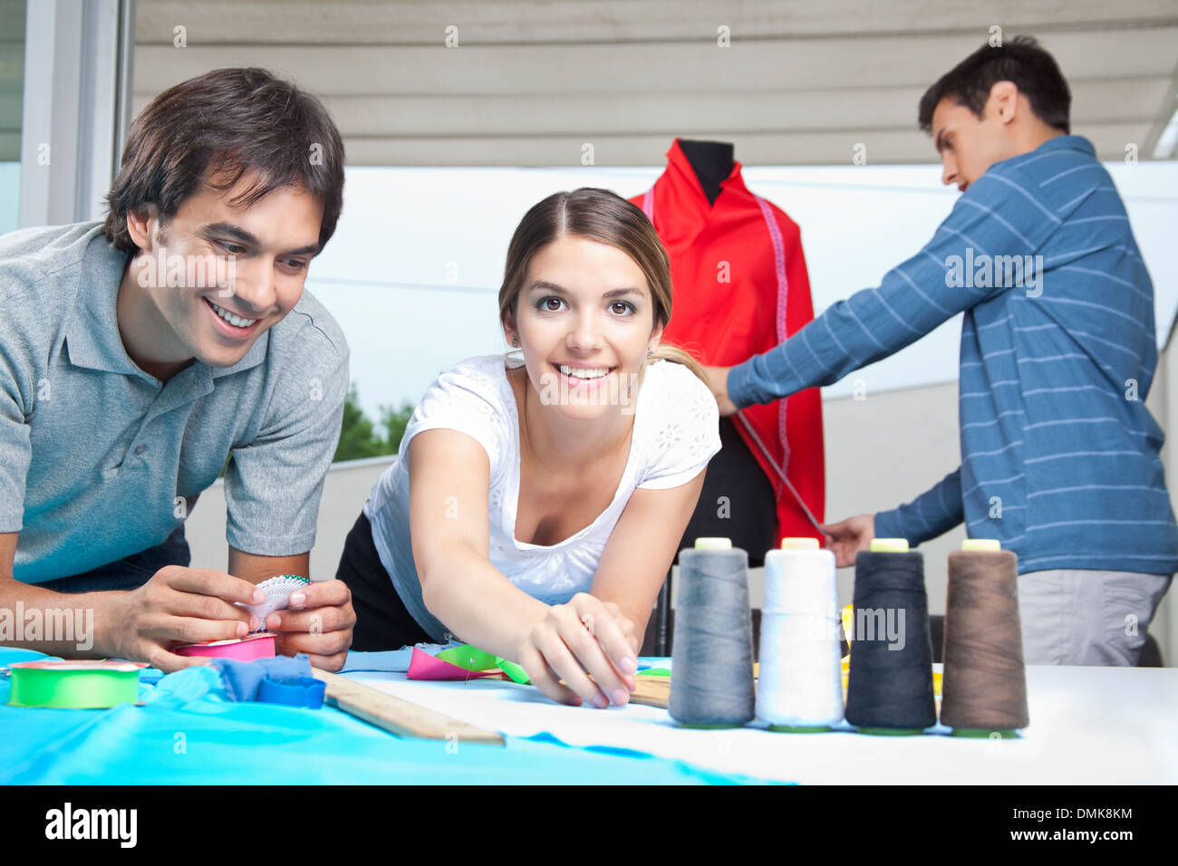 Fashion Designers Working Together Stock Photo