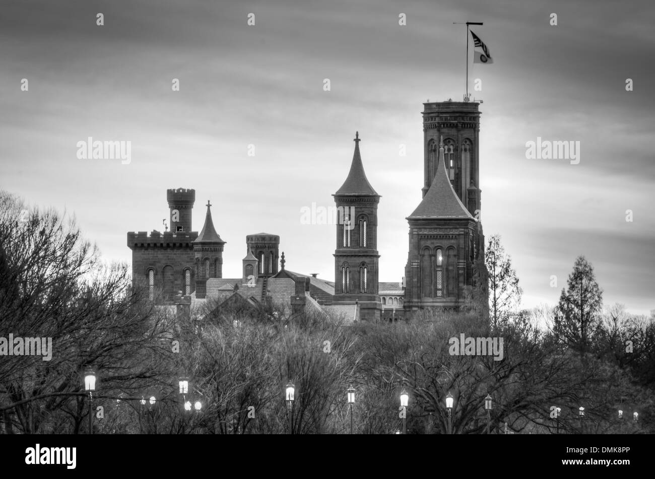 The Smithsonian Castle on the National Mall in Washington DC. For this and more, please see www.simoncrumpton.co.uk Stock Photo