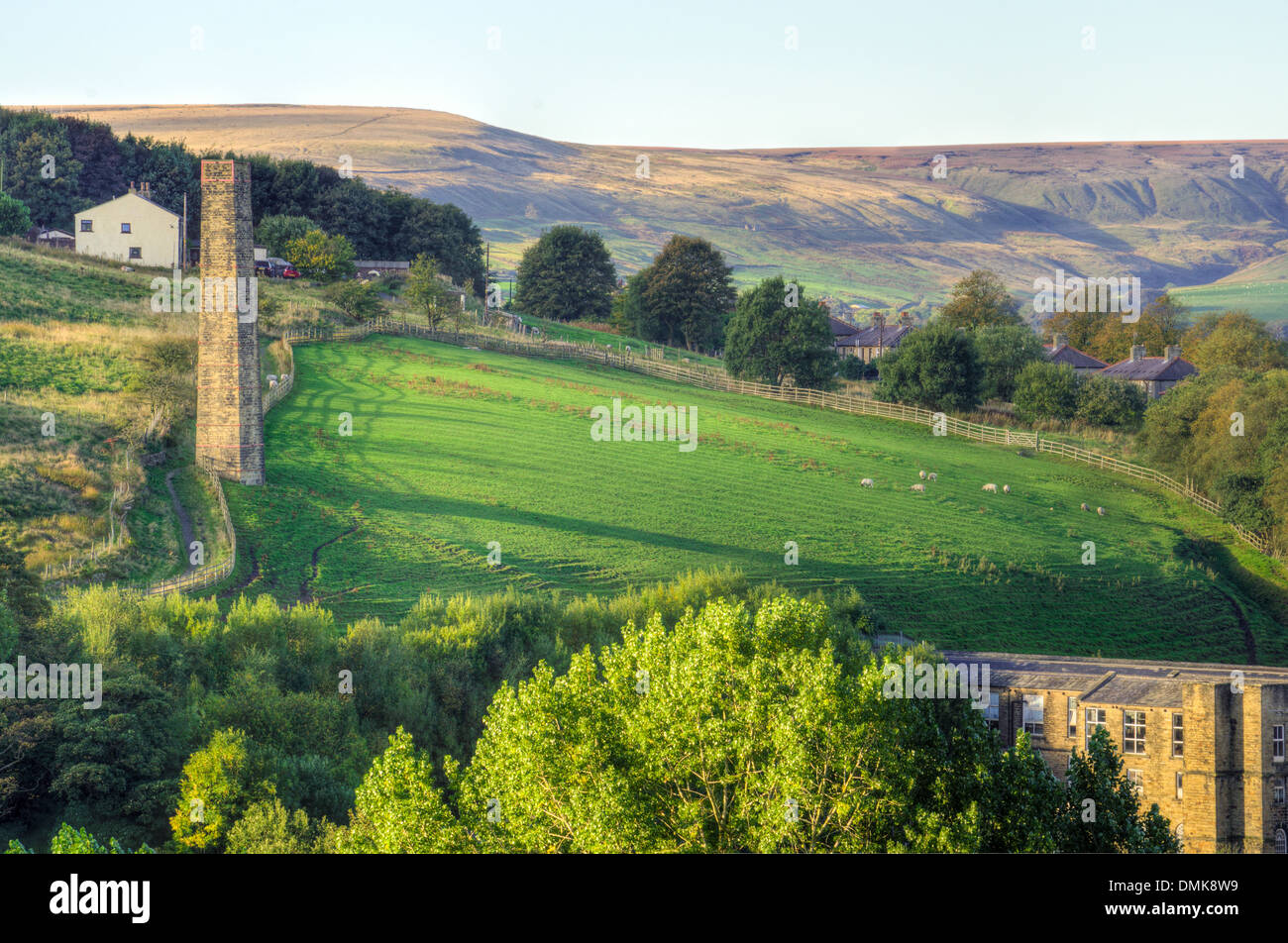 Rawtenstalll Valley in Lancashire Stock Photo