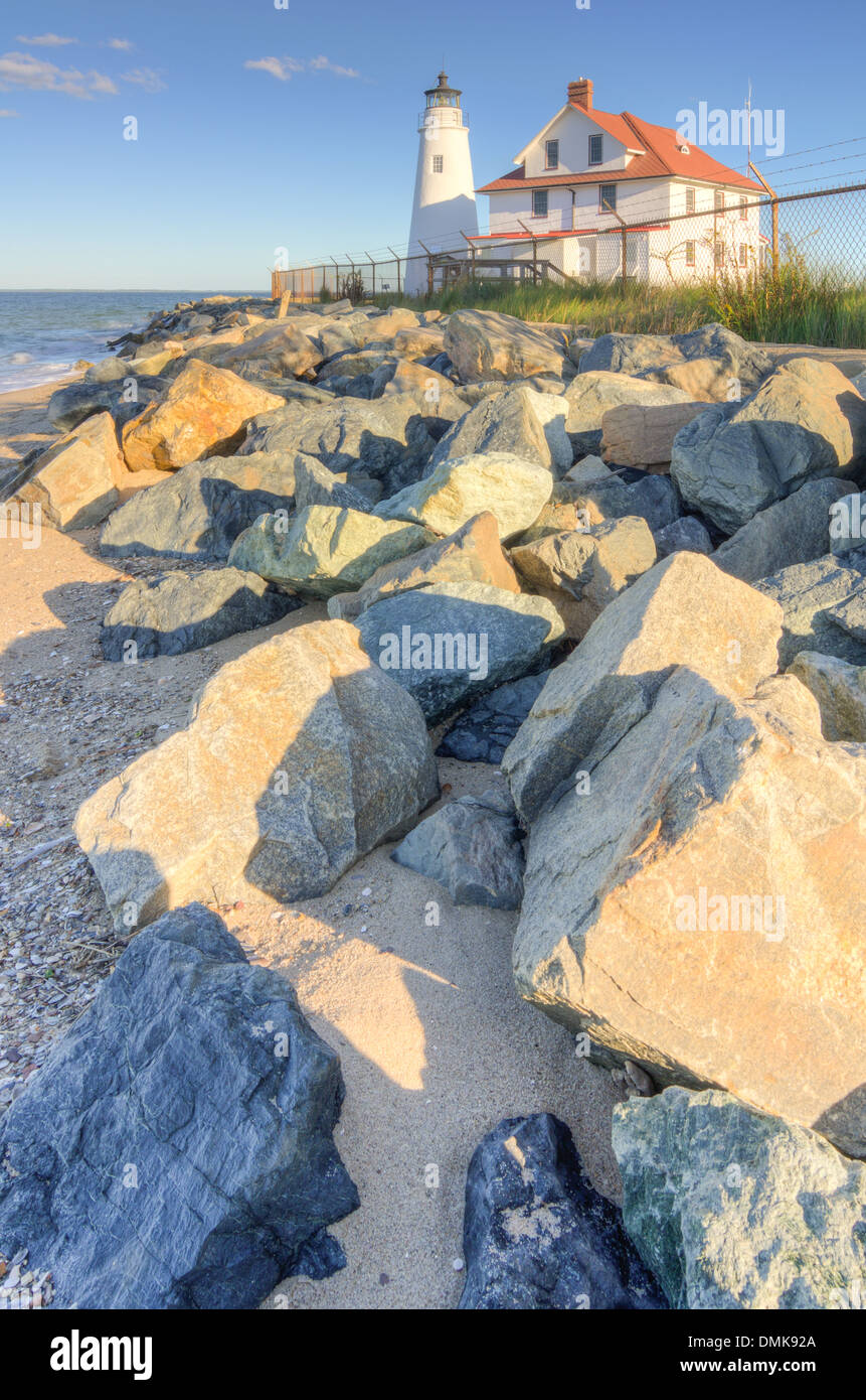 Cove Point Lighthouse in Maryland Stock Photo - Alamy