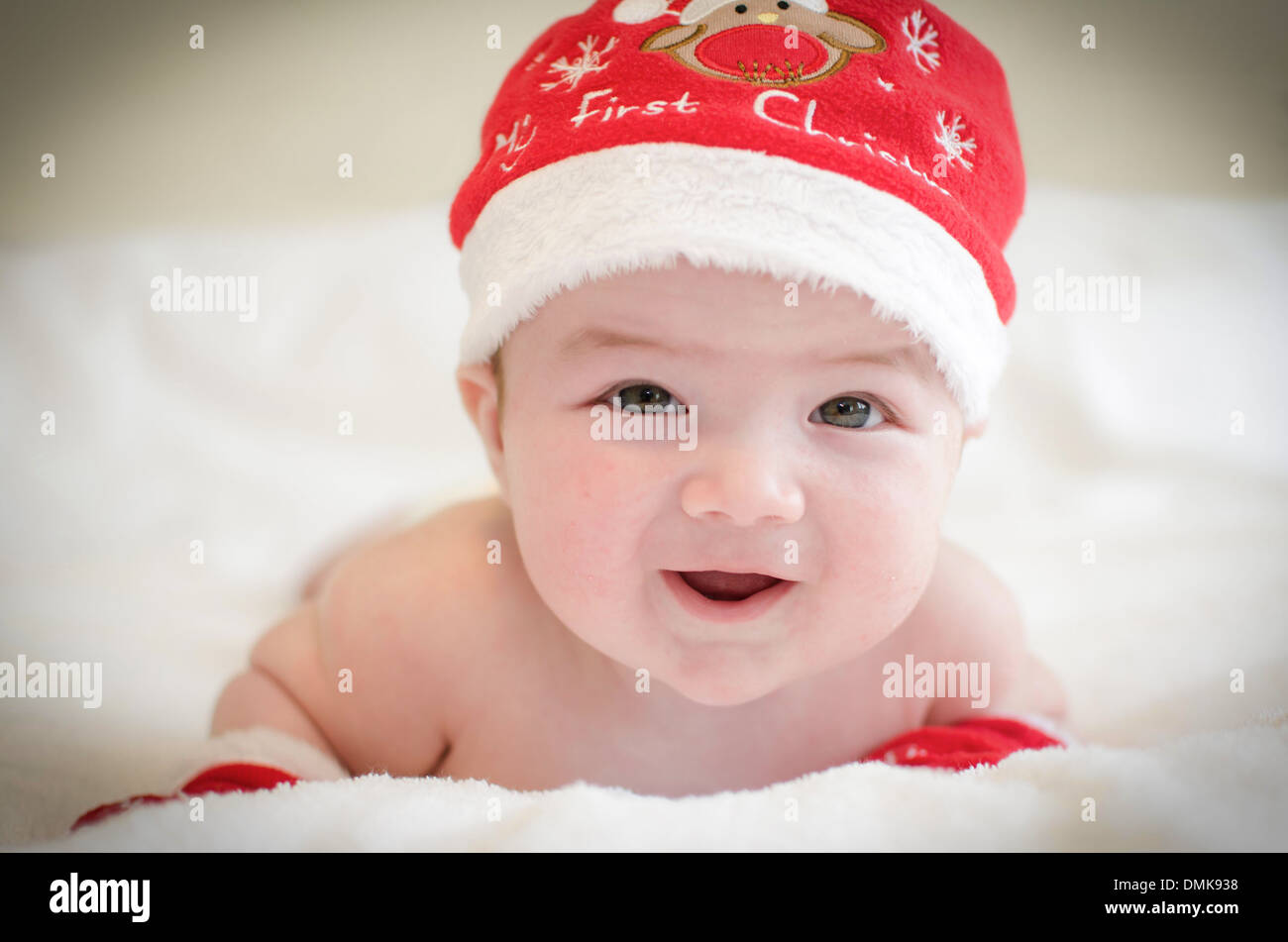 my first christmas baby hat