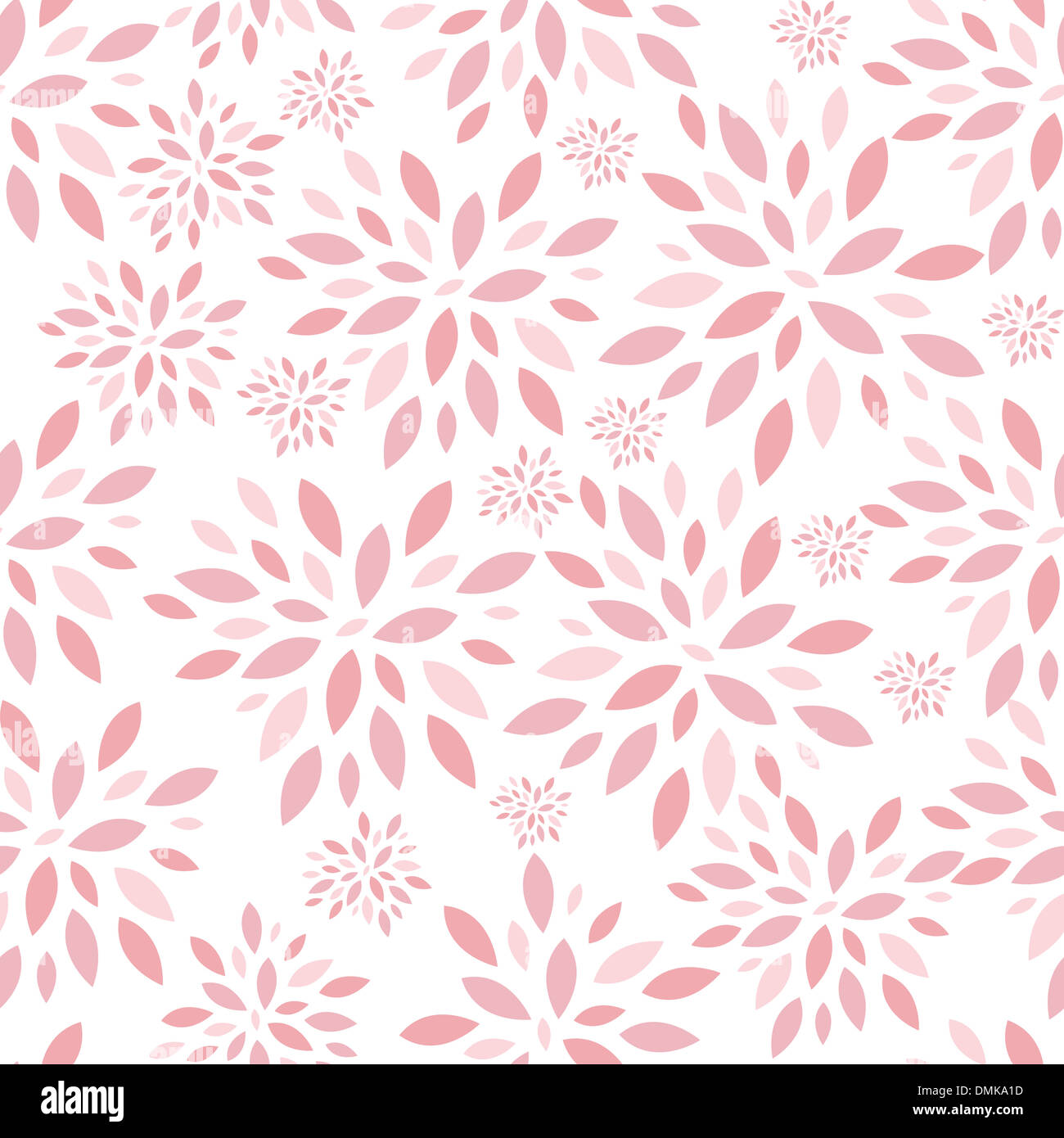 Flower Leaves Seamless Pattern Background Vector Illustration Stock ...