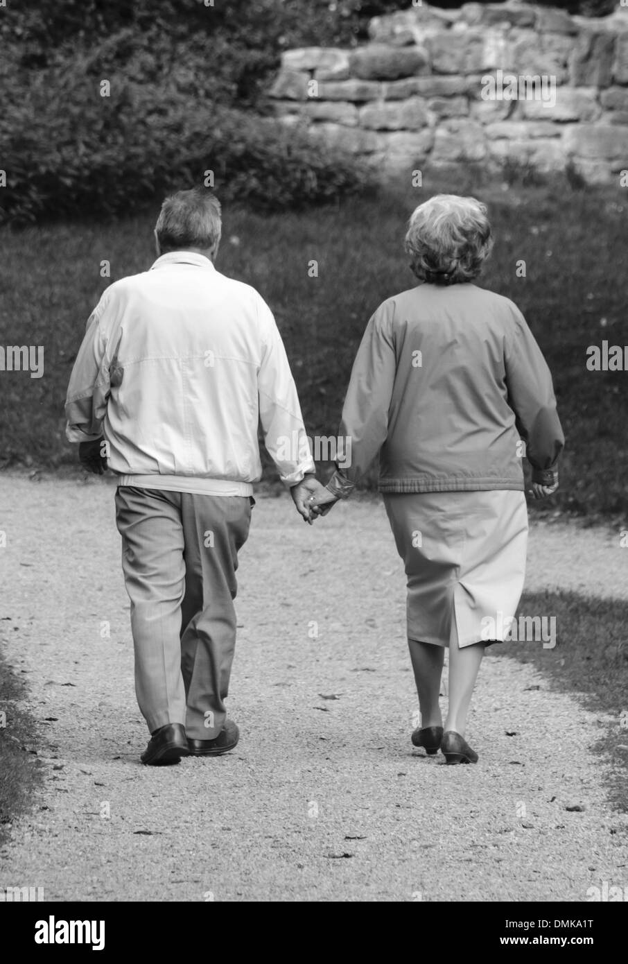 Old couple Black and White Stock Photos & Images - Alamy