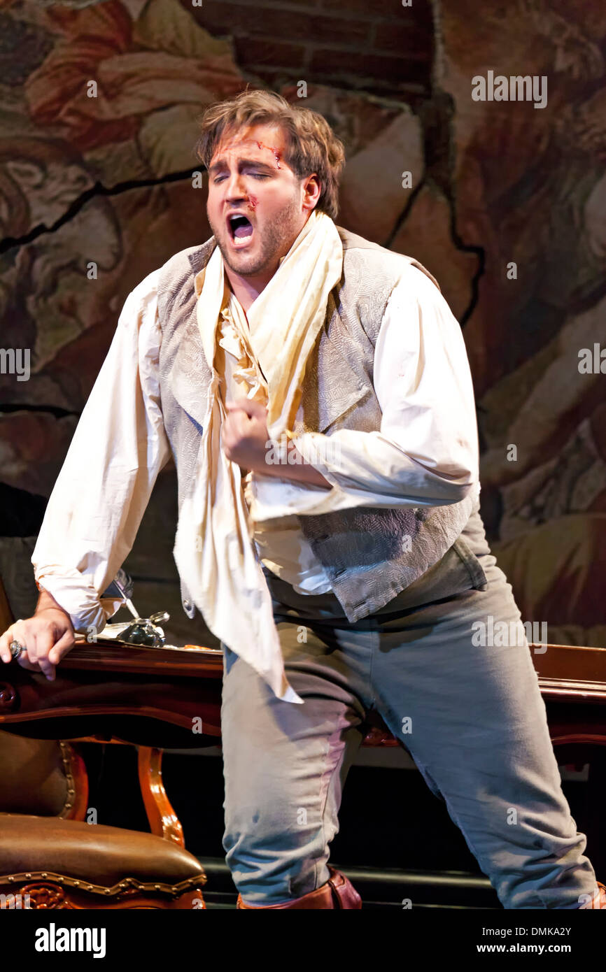 Mario (Brian Jadge), Tosca, Santa Fe Opera, Santa Fe, New Mexico USA Stock Photo