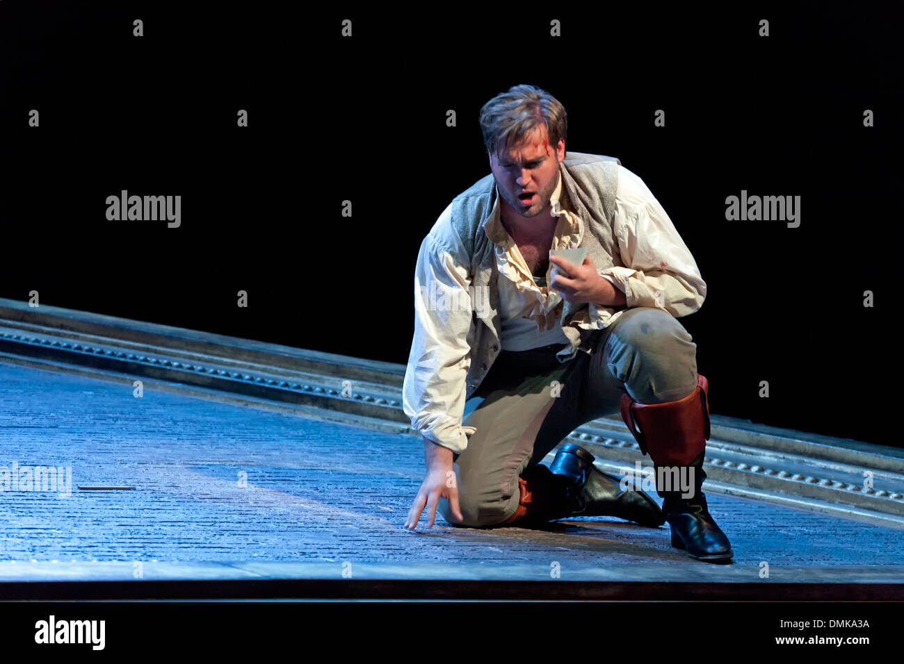 Mario (Brian Jadge), Tosca, Santa Fe Opera, Santa Fe, New Mexico USA Stock Photo