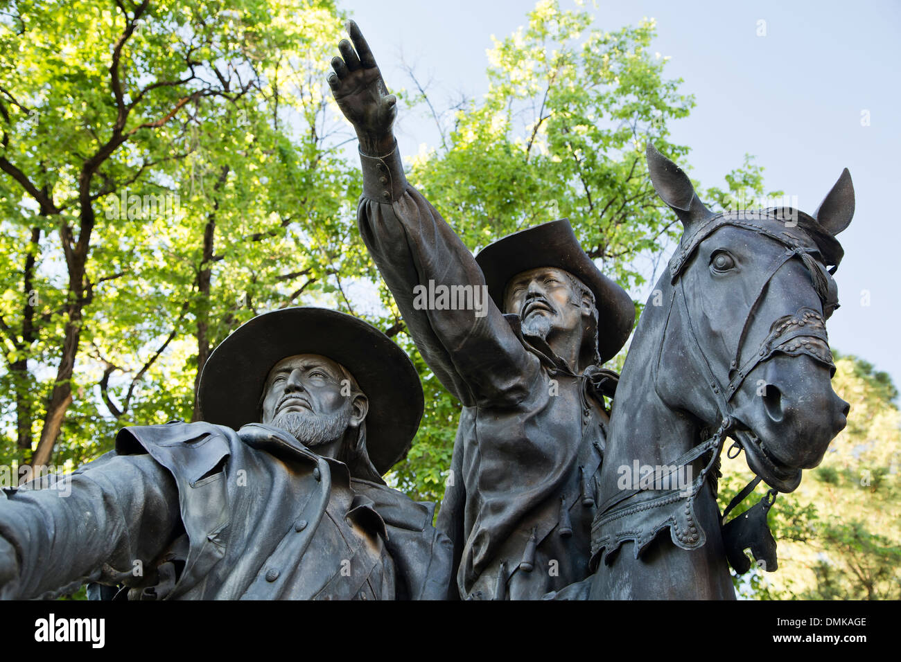 Statue "The Founding of Santa Fe, Don Pedro de Peralta, 1610", Santa Fe