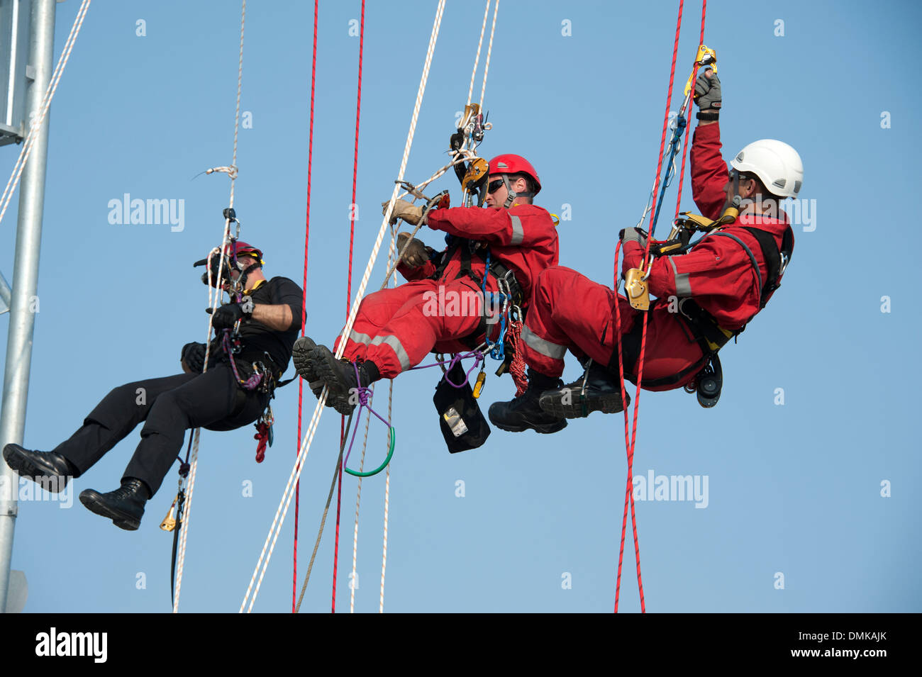Fire & Rescue Rope Access USAR Exercise Stock Photo Alamy