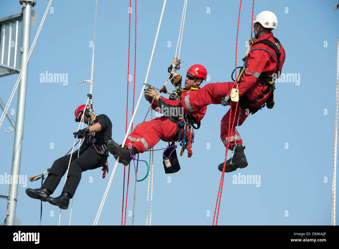 Fire & Rescue Rope Access USAR Exercise Stock Photo - Alamy