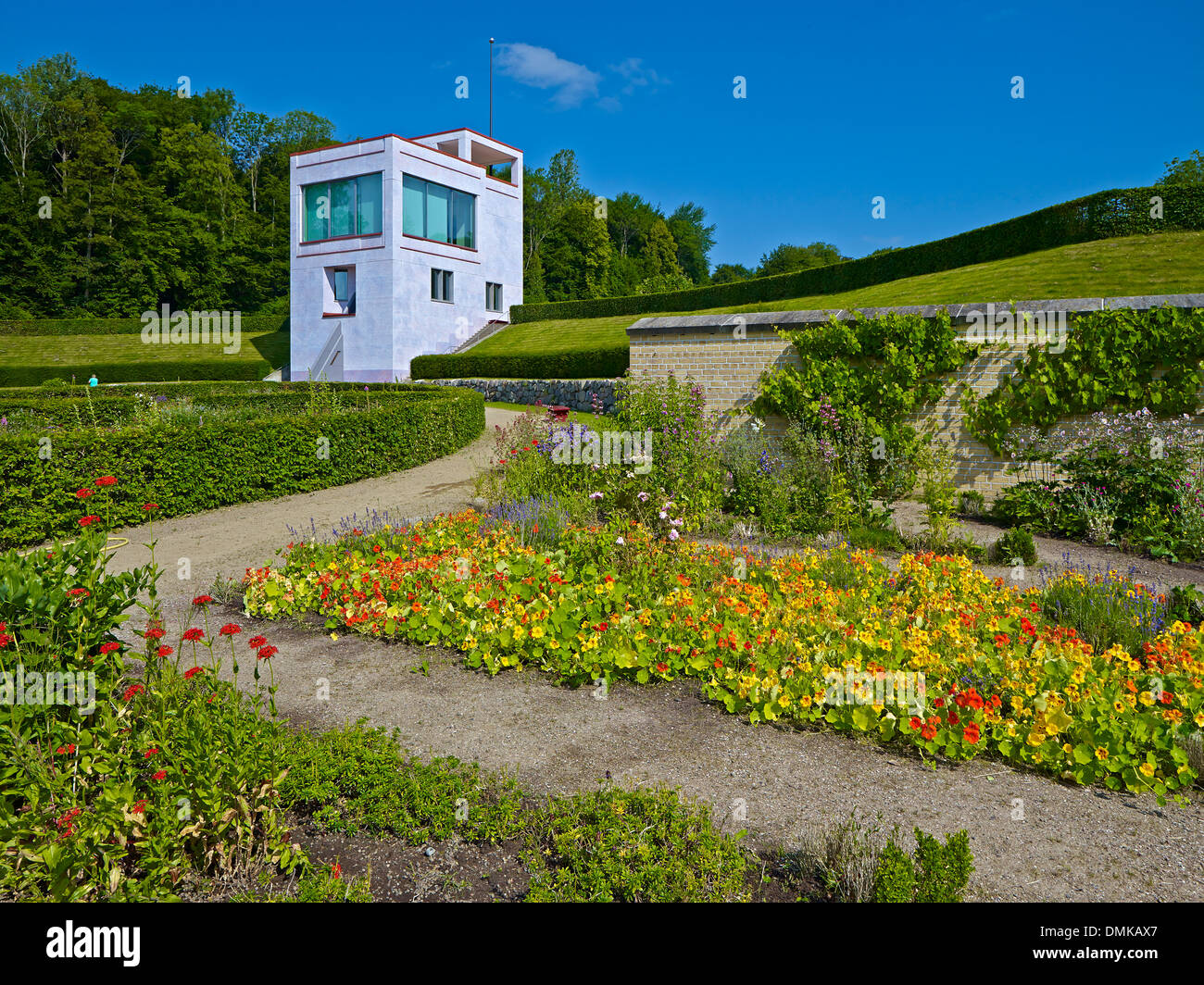 Baroque garden with Globe House in Schleswig, SchleswigFlensburg