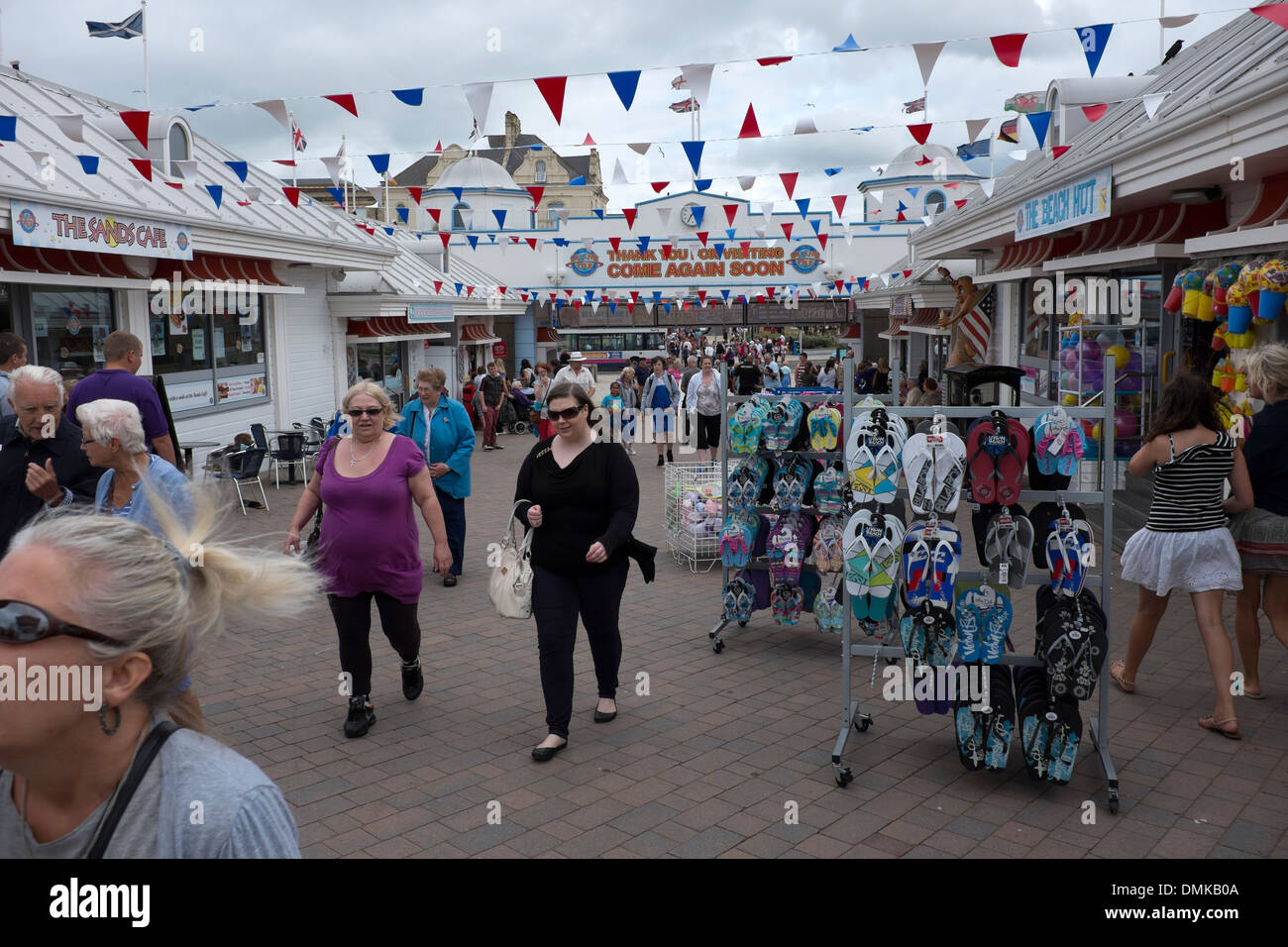 Seaside shops at Pier Weston Super Mare UK Stock Photo Alamy