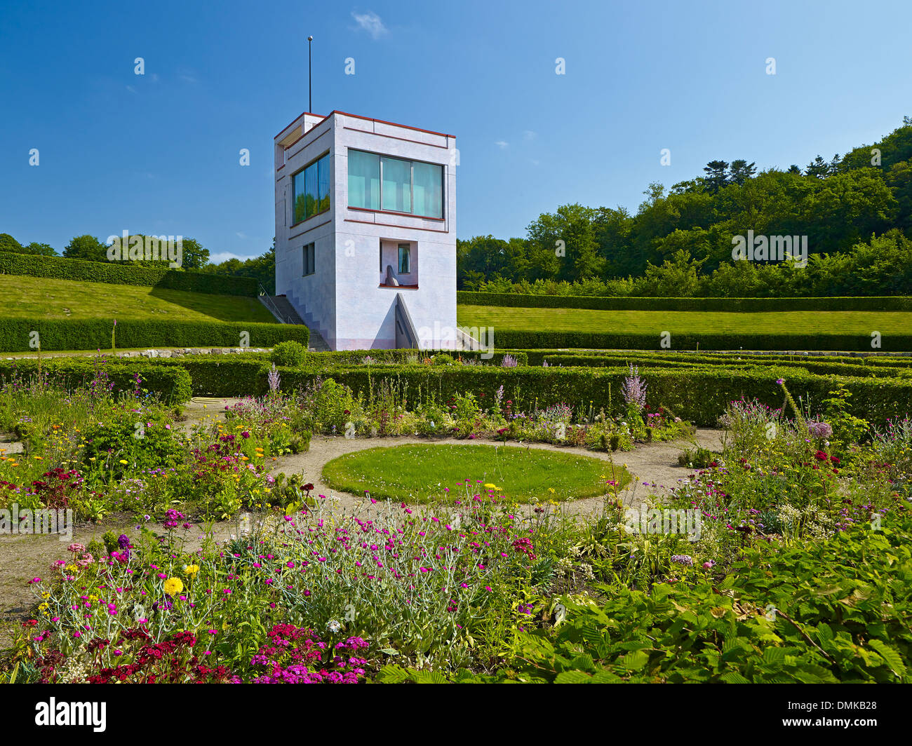 Baroque garden with Globe House in Schleswig, SchleswigFlensburg