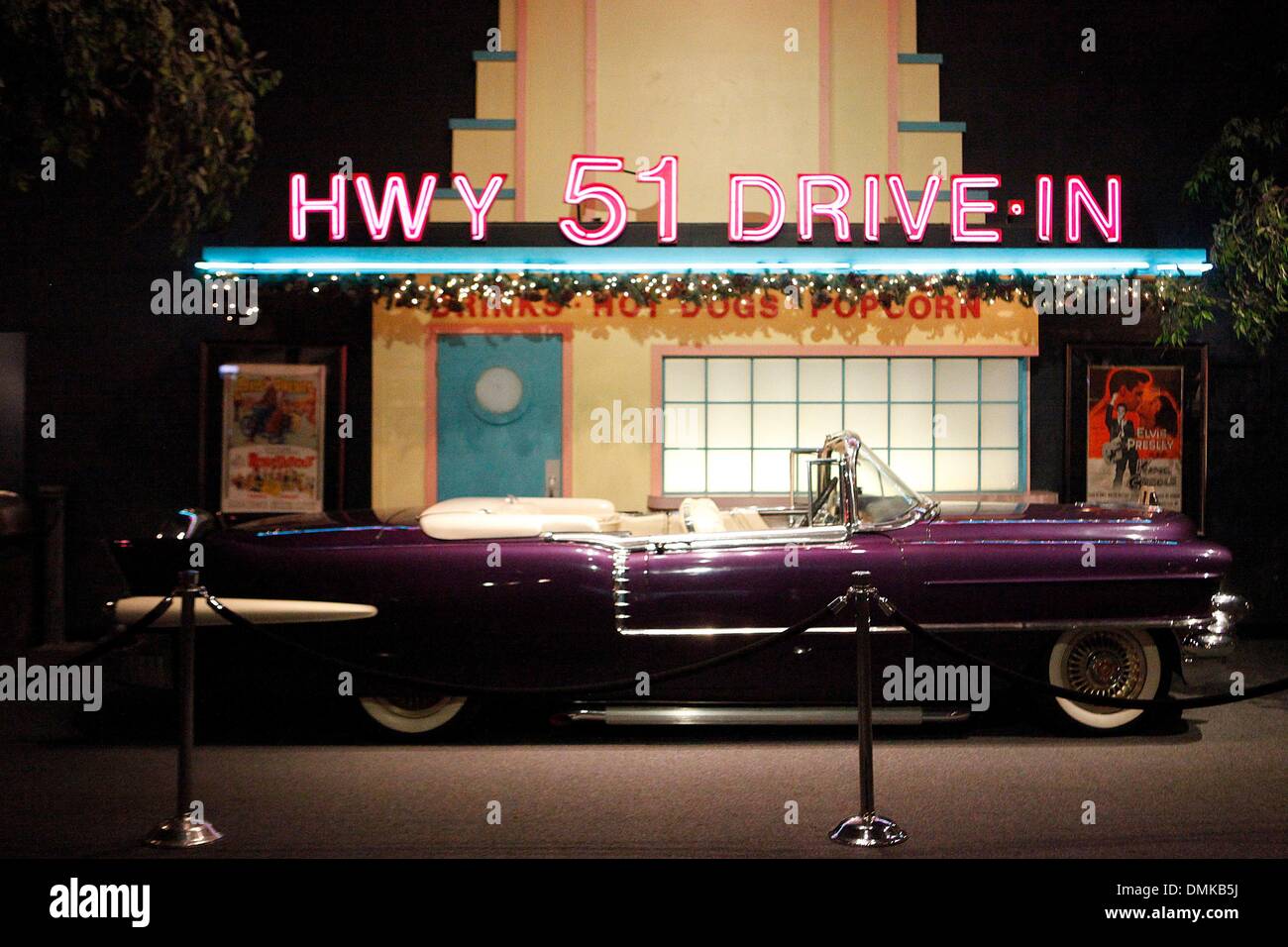 Memphis, Tenn, USA. 12th Dec, 2013. December 12 2013 - Elvis Presley's 1956 Cadillac Eldorado sits on display in the car museum at Graceland. New York-based Authentic Brands Group has acquired Elvis Presley Intellectual Property Assets from CORE Media Group. © William Deshazer/The Commercial Appeal/ZUMAPRESS.com/Alamy Live News Stock Photo