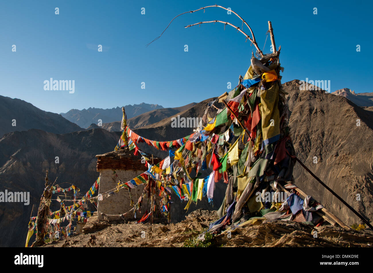 The beautiful valley of Leh in Ladakh, India. Stock Photo