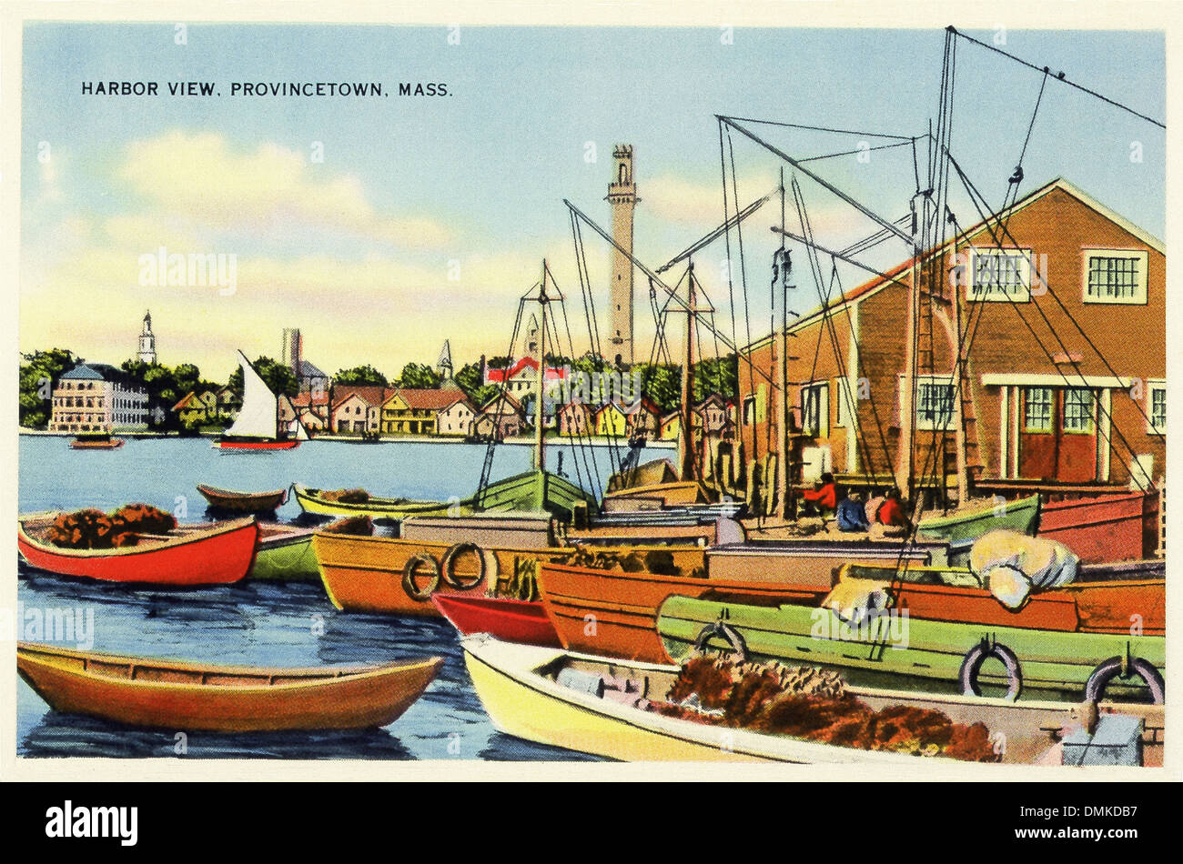 Vintage fishing harbor hi-res stock photography and images - Alamy