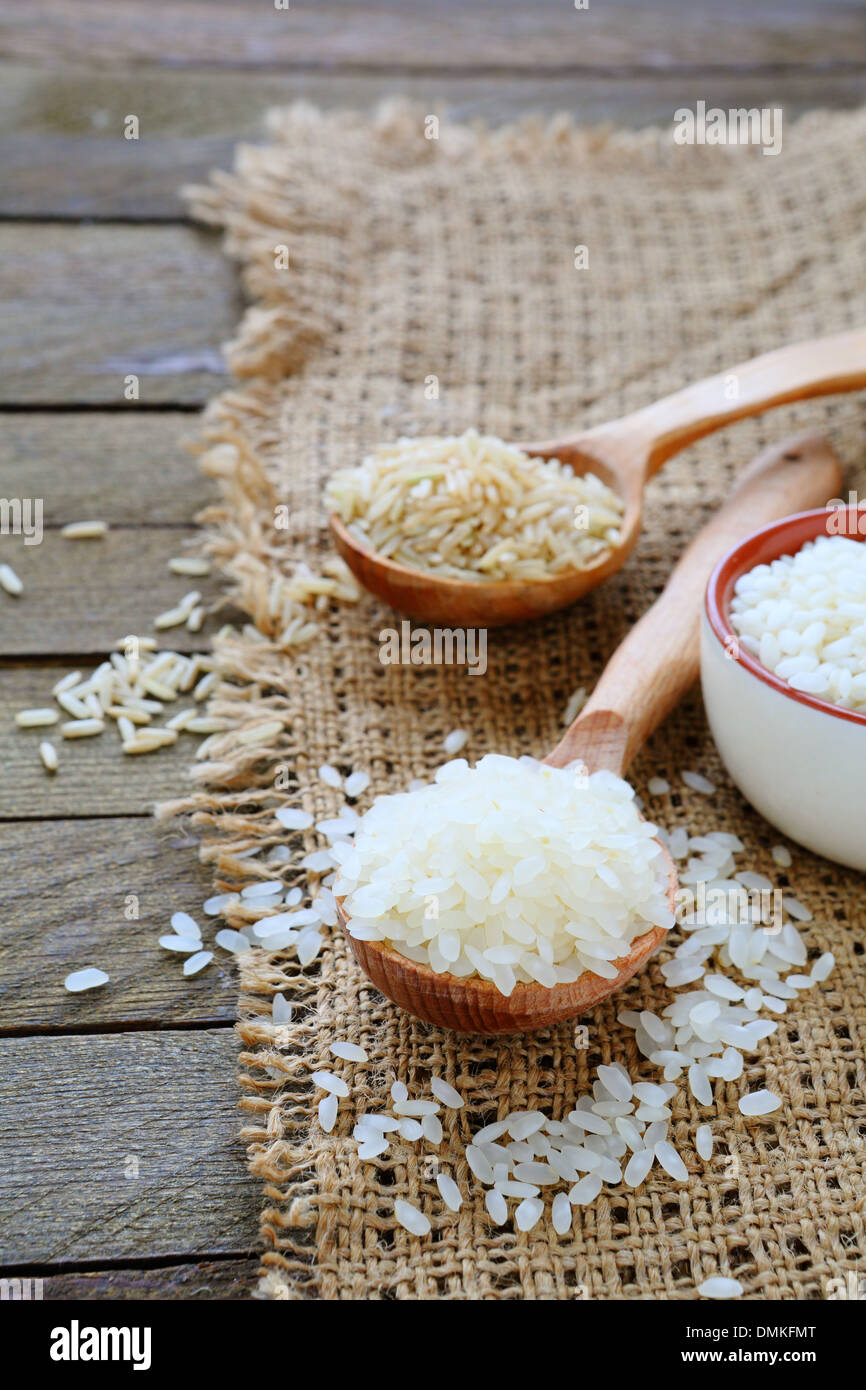 Long grain brown rice board hi-res stock photography and images - Alamy