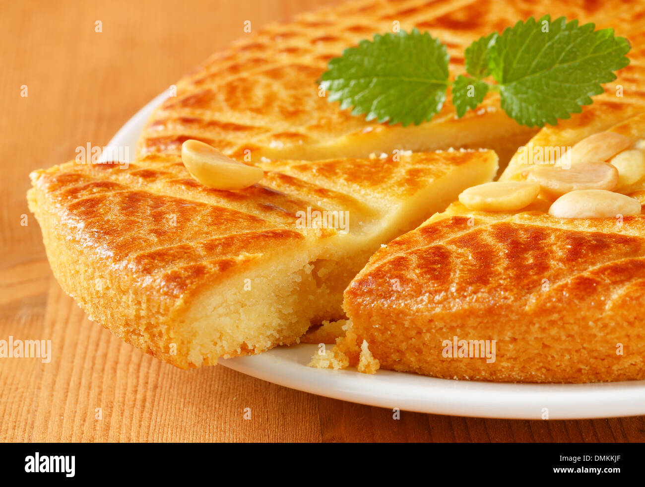 Dutch Almond Butter Cake (Boterkoek Stock Photo Alamy