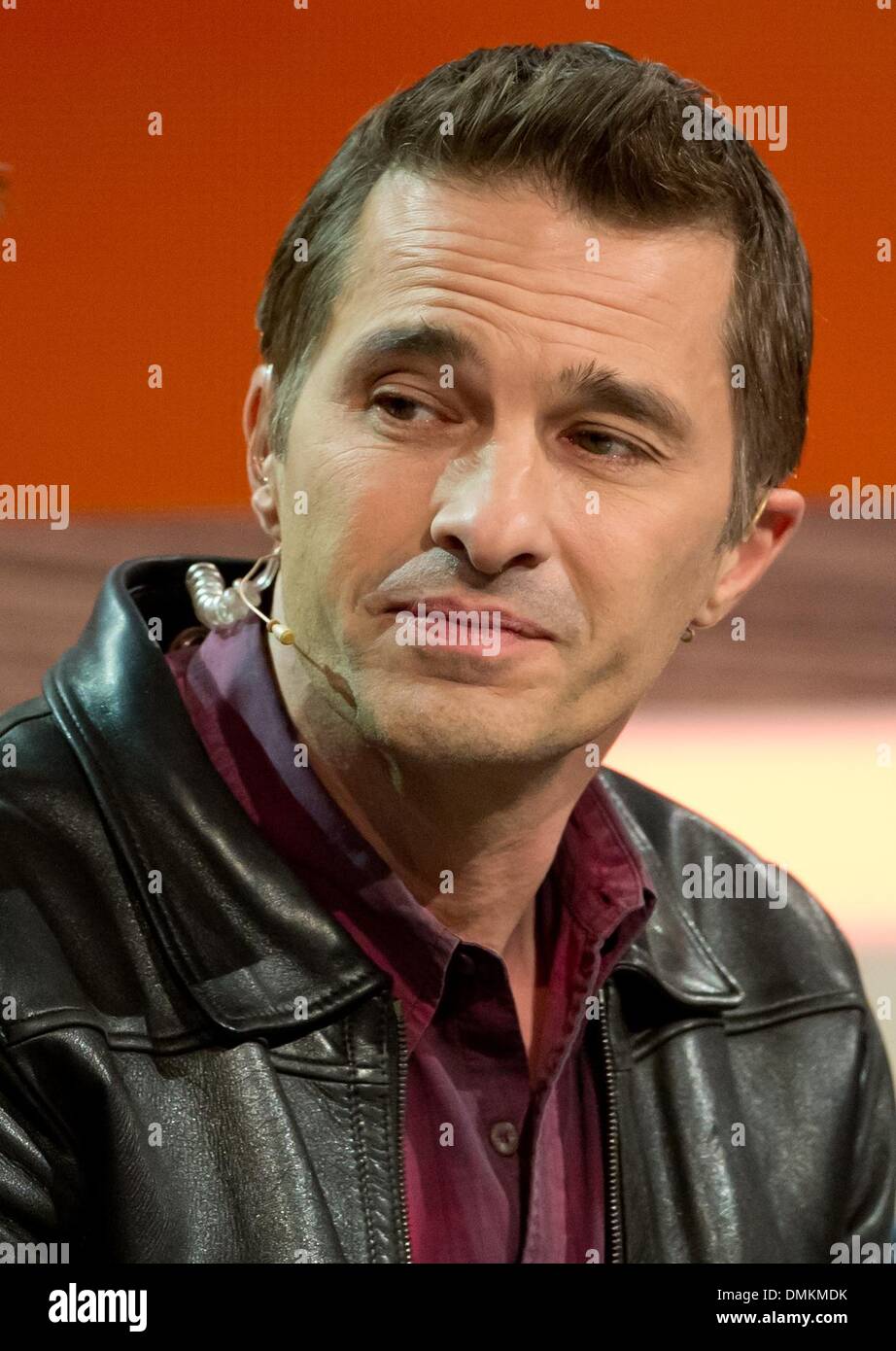 Augsburg, Germany. 14th Dec, 2013. Actor Olivier Martinez during the German TV show 'Wetten Dass.?' in Augsburg, Germany, 14 December 2013. Photo: Sven Hoppe/dpa/Alamy Live News Stock Photo