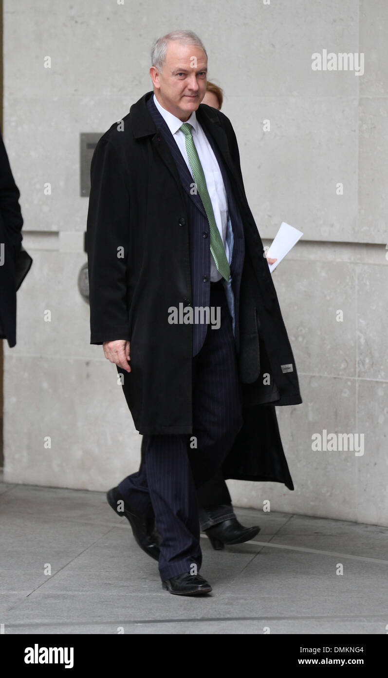 London, UK, 15th Dec 2013. NHS medical director Sir Bruce Keogh seen at BBC Broadcasting House in London Stock Photo