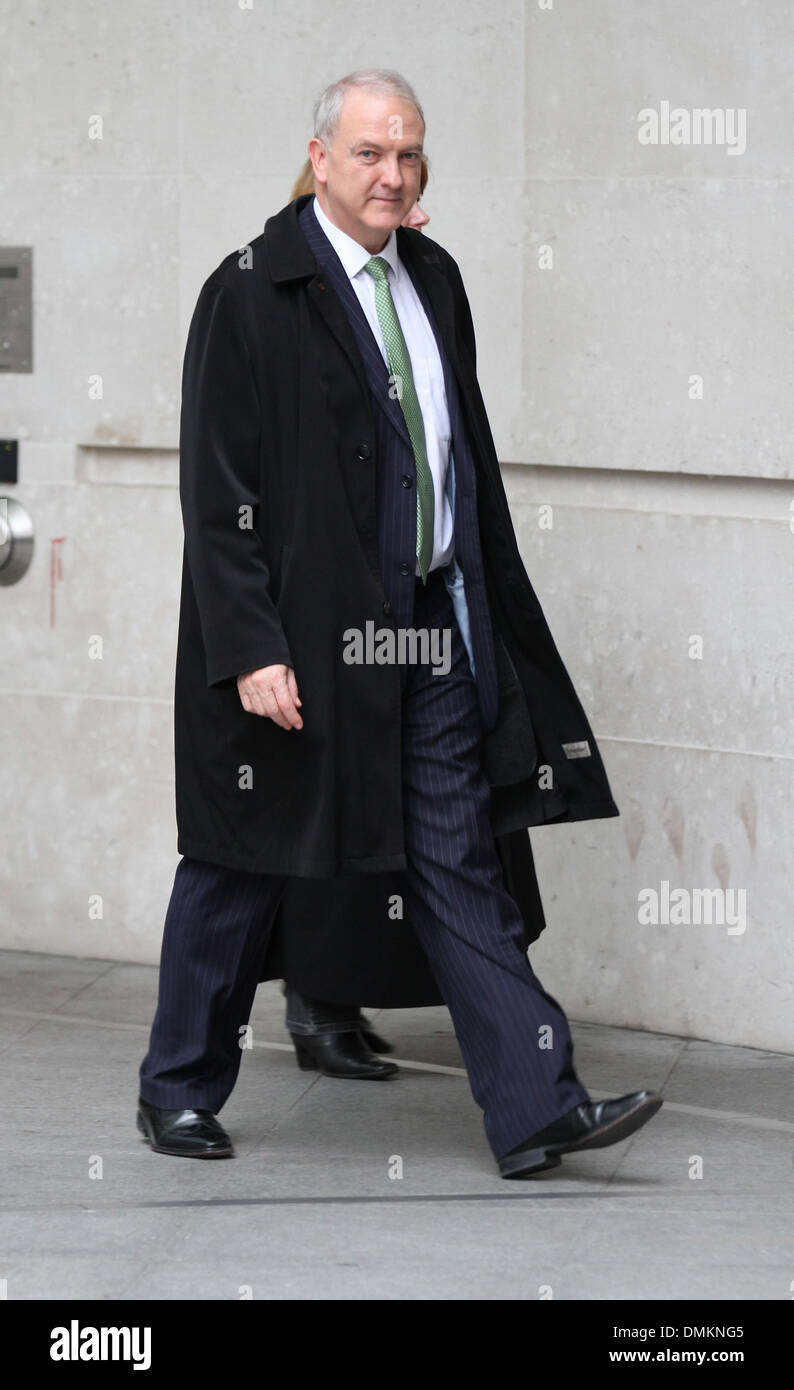 London, UK, 15th Dec 2013. NHS medical director Sir Bruce Keogh seen at BBC Broadcasting House in London Stock Photo