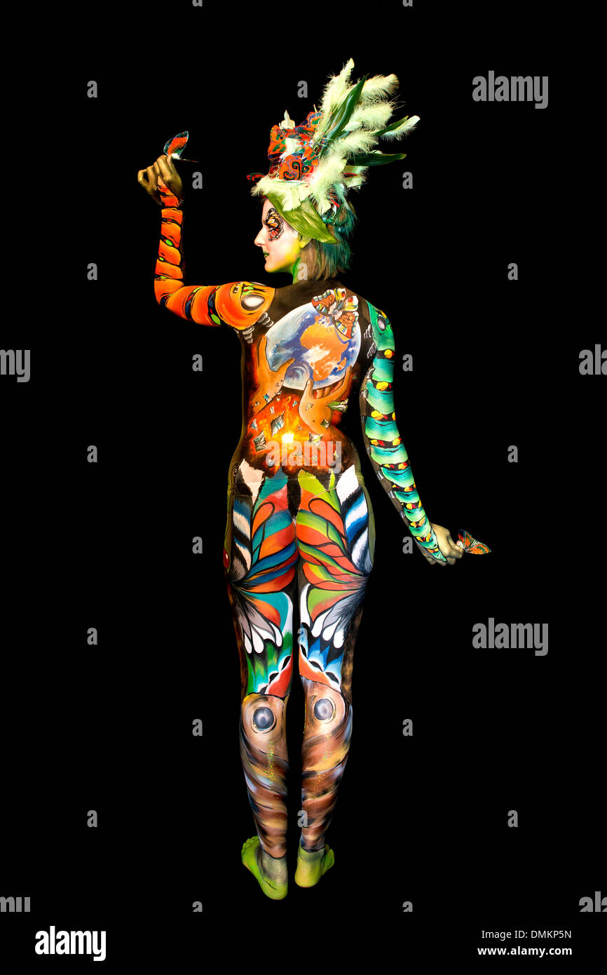 Butterfly body art hi-res stock photography and images - Alamy