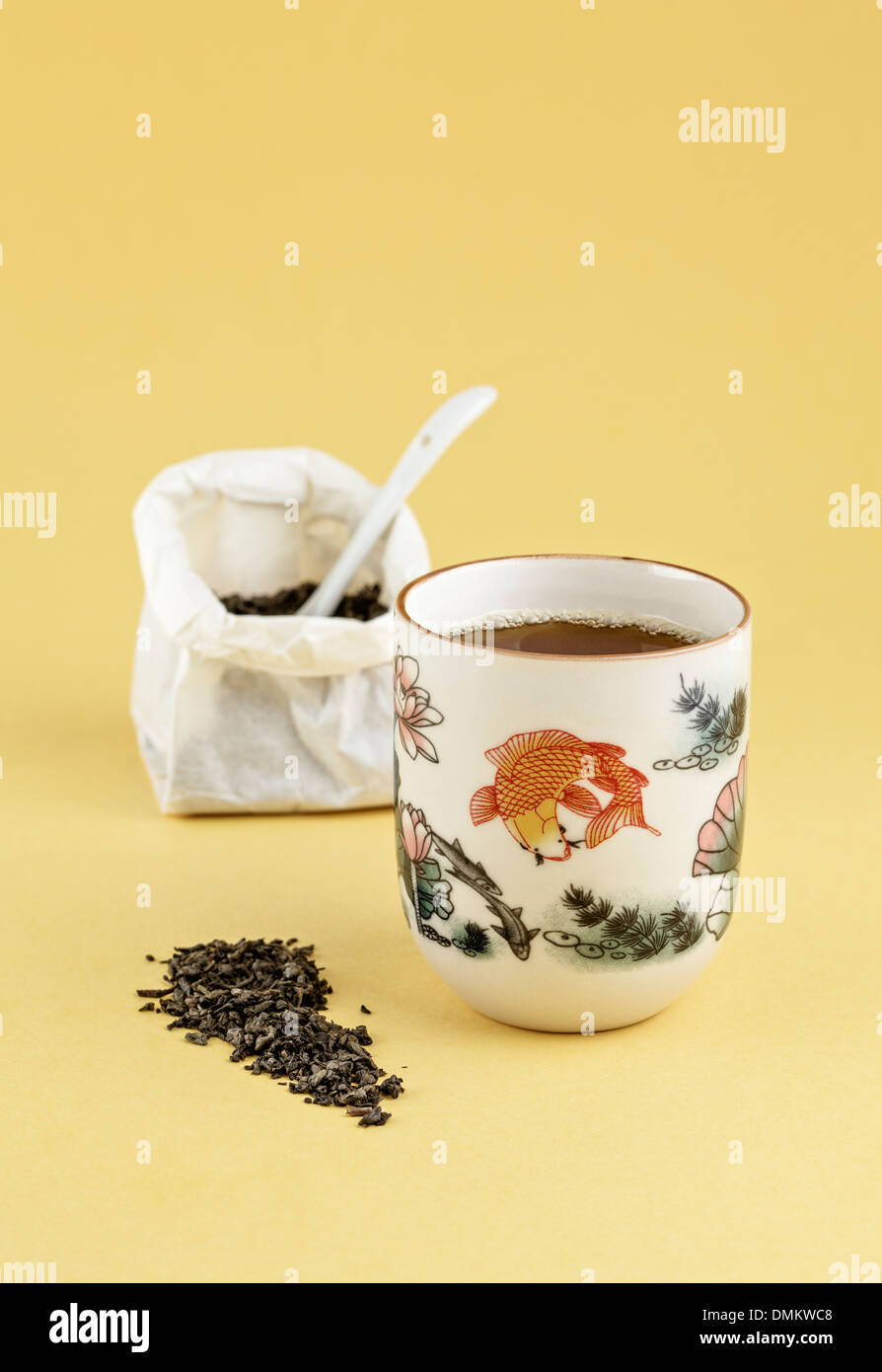 Cup of green tea Stock Photo Alamy