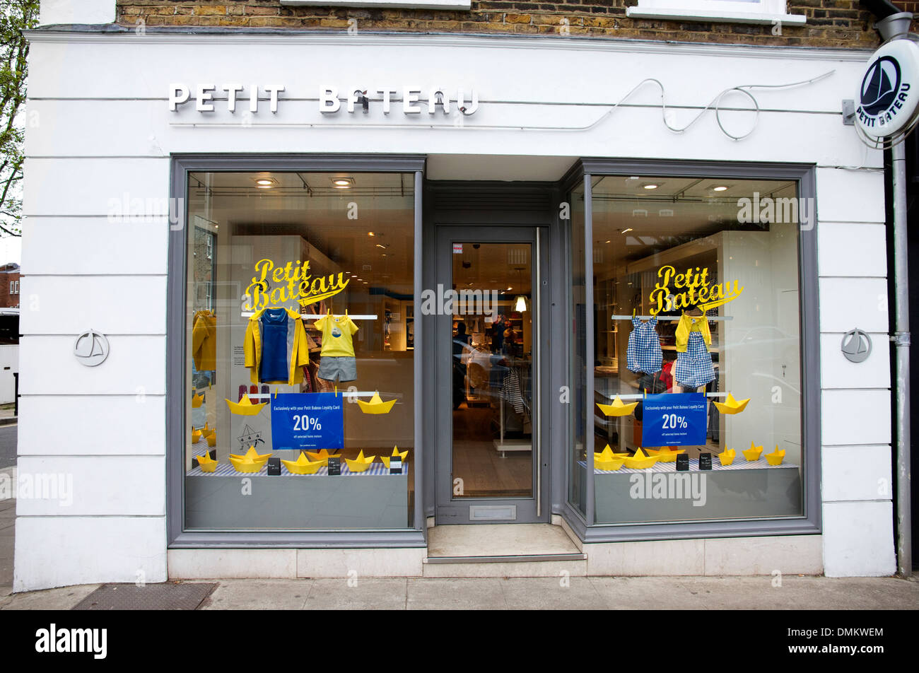 Petit Bateau children's clothes store, Hampstead High Street, London, England, UK Stock Photo