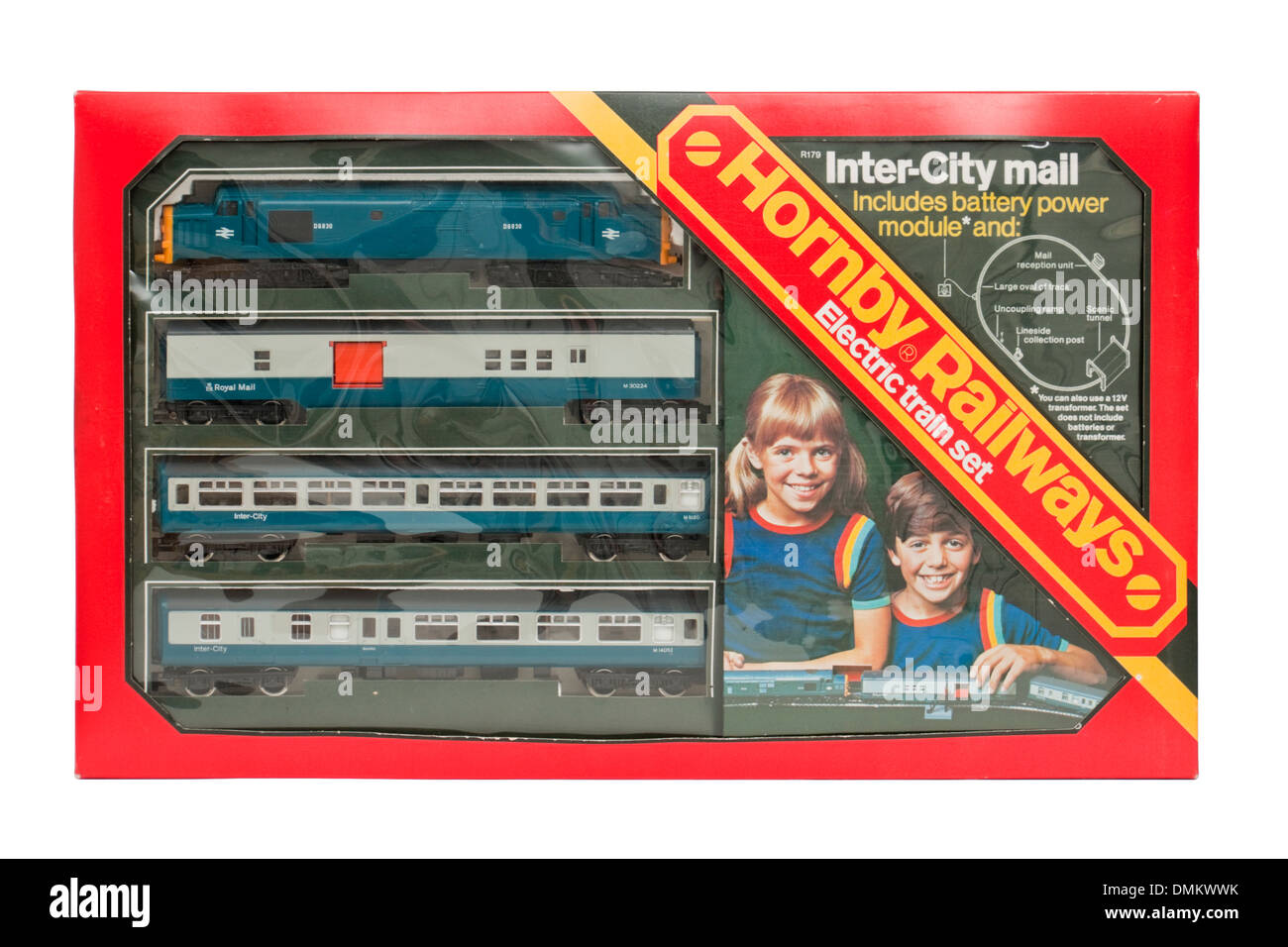 Vintage 1976 Hornby Railways R179 Inter-City Mail electric model railway train set Stock Photo
