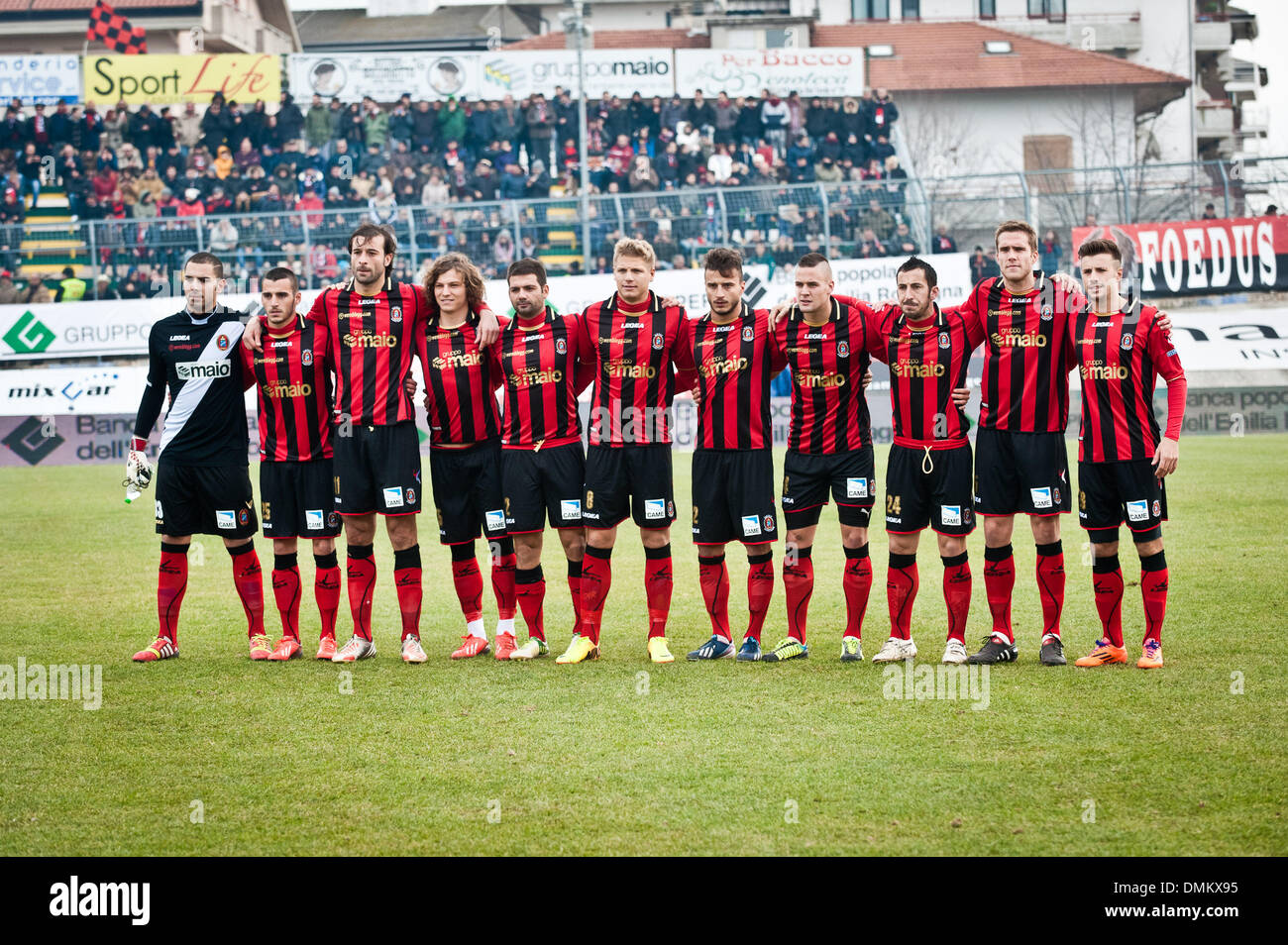 Lanciano, ITALIA, Italy. 15th Dec, 2013. Virtus Lanciano during the Serie B  match between Virtus Lanciano