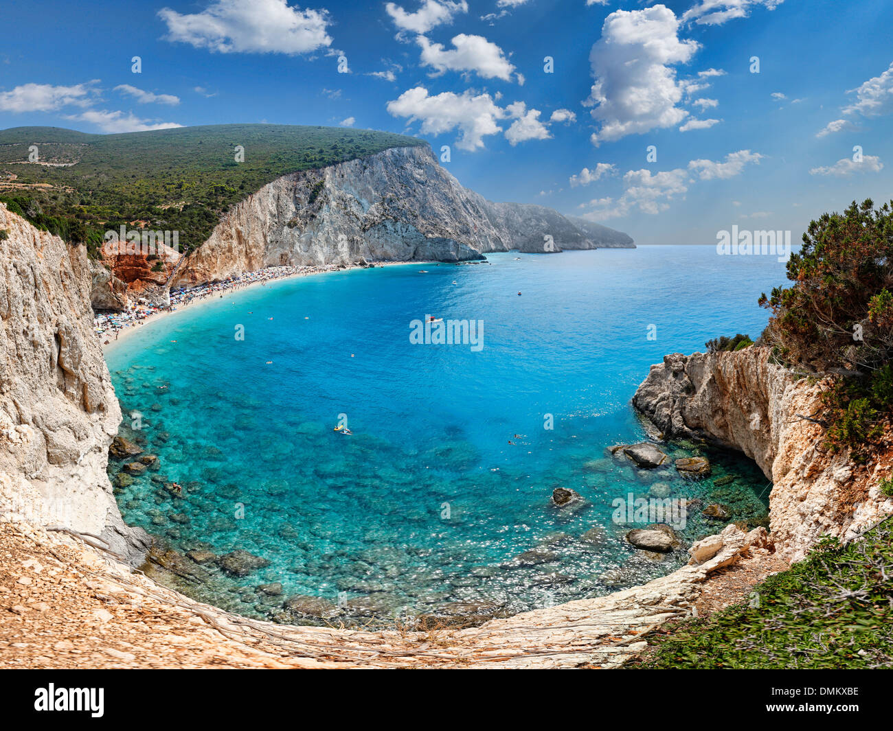 The spectacular Porto Katsiki in Lefkada, Greece Stock Photo