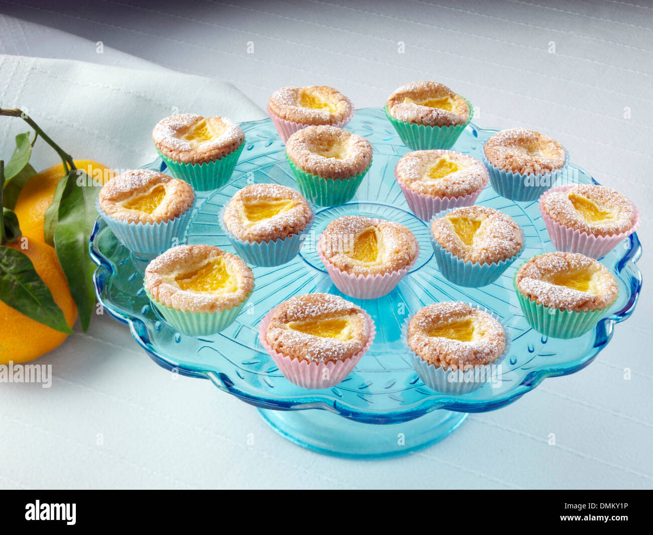 Tangerine marmalade baby cupcakes American baking Stock Photo Alamy