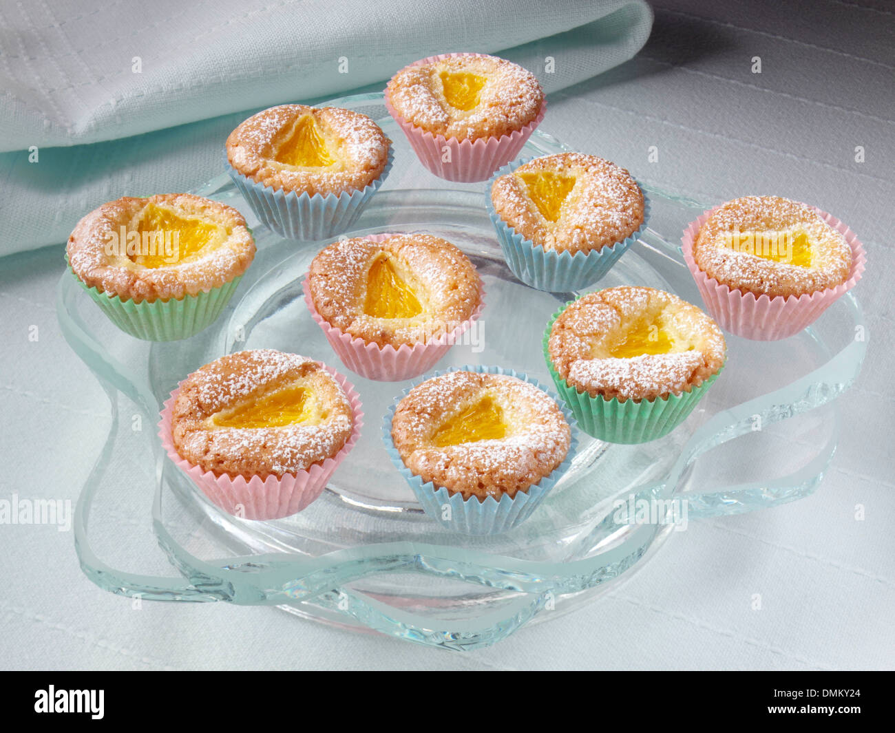 Tangerine marmalade baby cupcakes American baking Stock Photo Alamy
