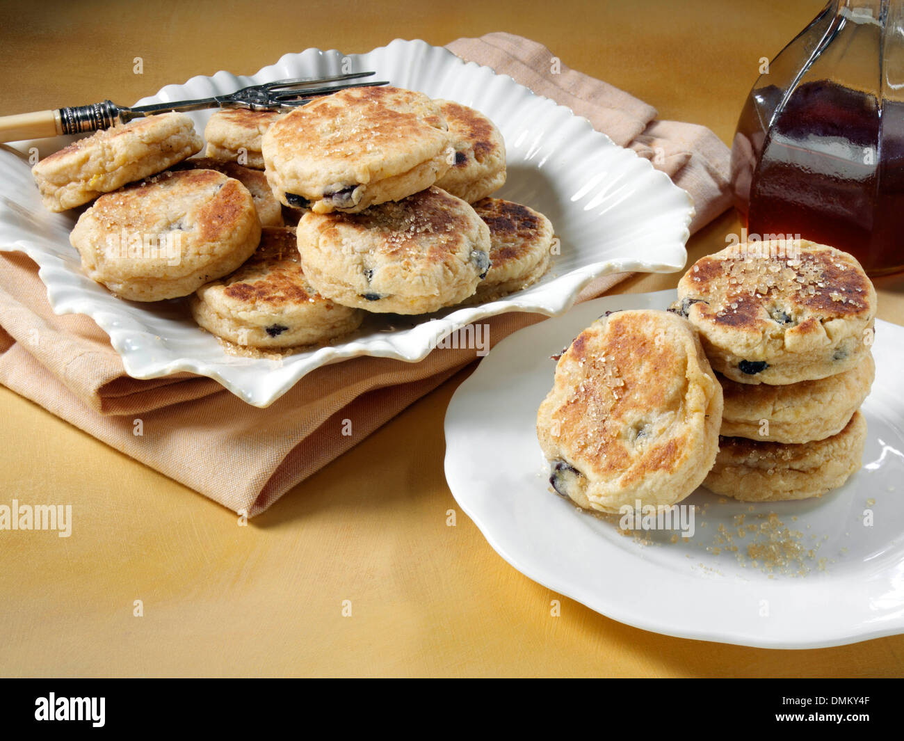 Welsh homemade griddle cakes hires stock photography and images Alamy
