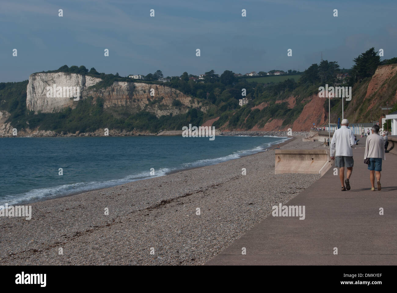 Promenade at Seaton, East Devon Stock Photo Alamy
