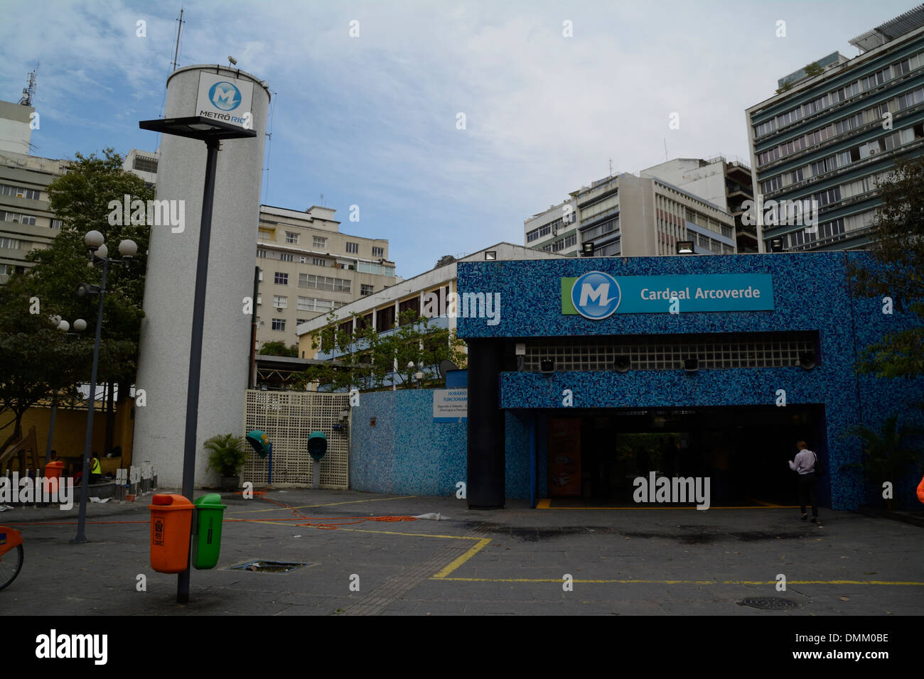 One of Rio's metro stations in Rio de Janeiro, Brazil Stock Photo