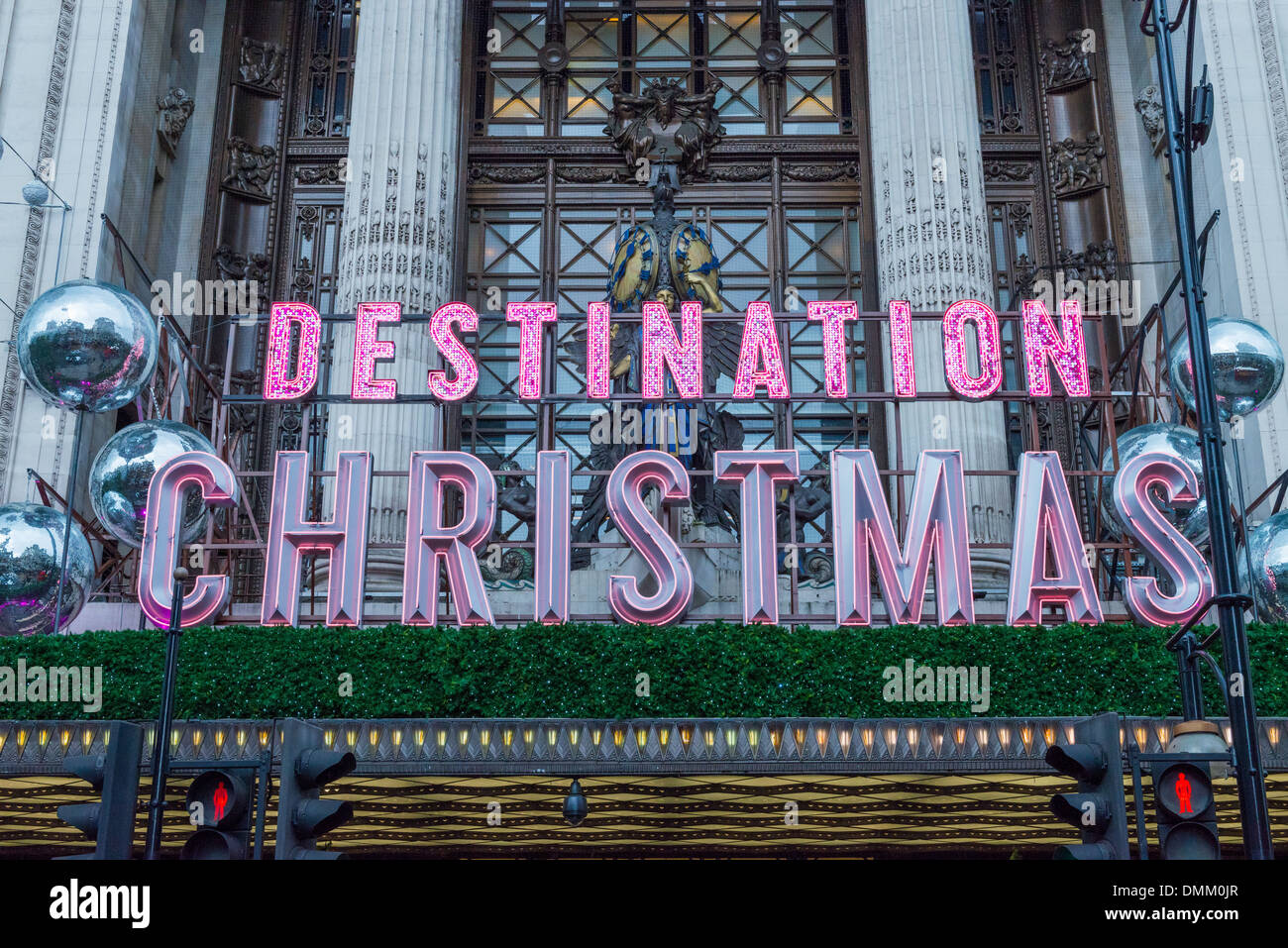 Christmas display at Selfridges flagship store in London Stock Photo Alamy