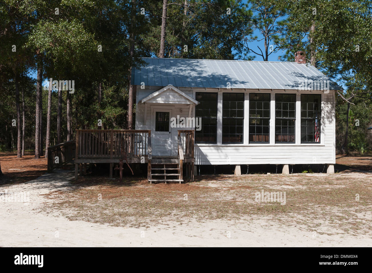 A Historic School House Located On The Grounds Of The Silver